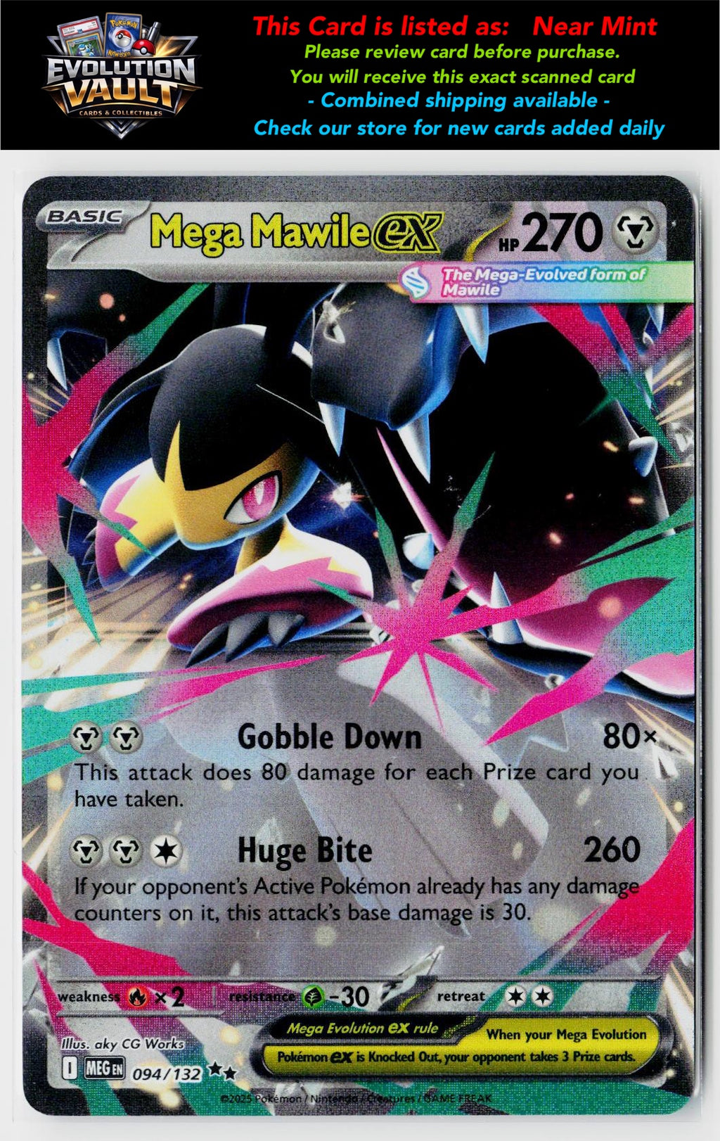 ME01: Mega Evolution #094/132 Mega Mawile ex
