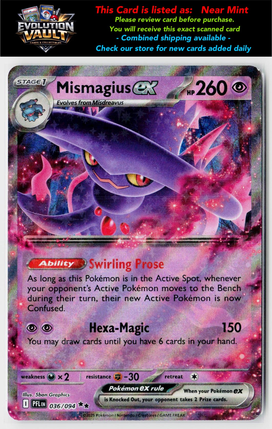 ME02: Phantasmal Flames #036/094 Mismagius ex