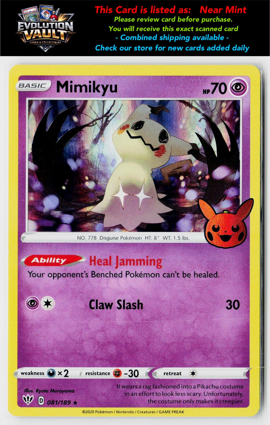 Trick or Trade BOOster Bundle #081/189 Mimikyu
