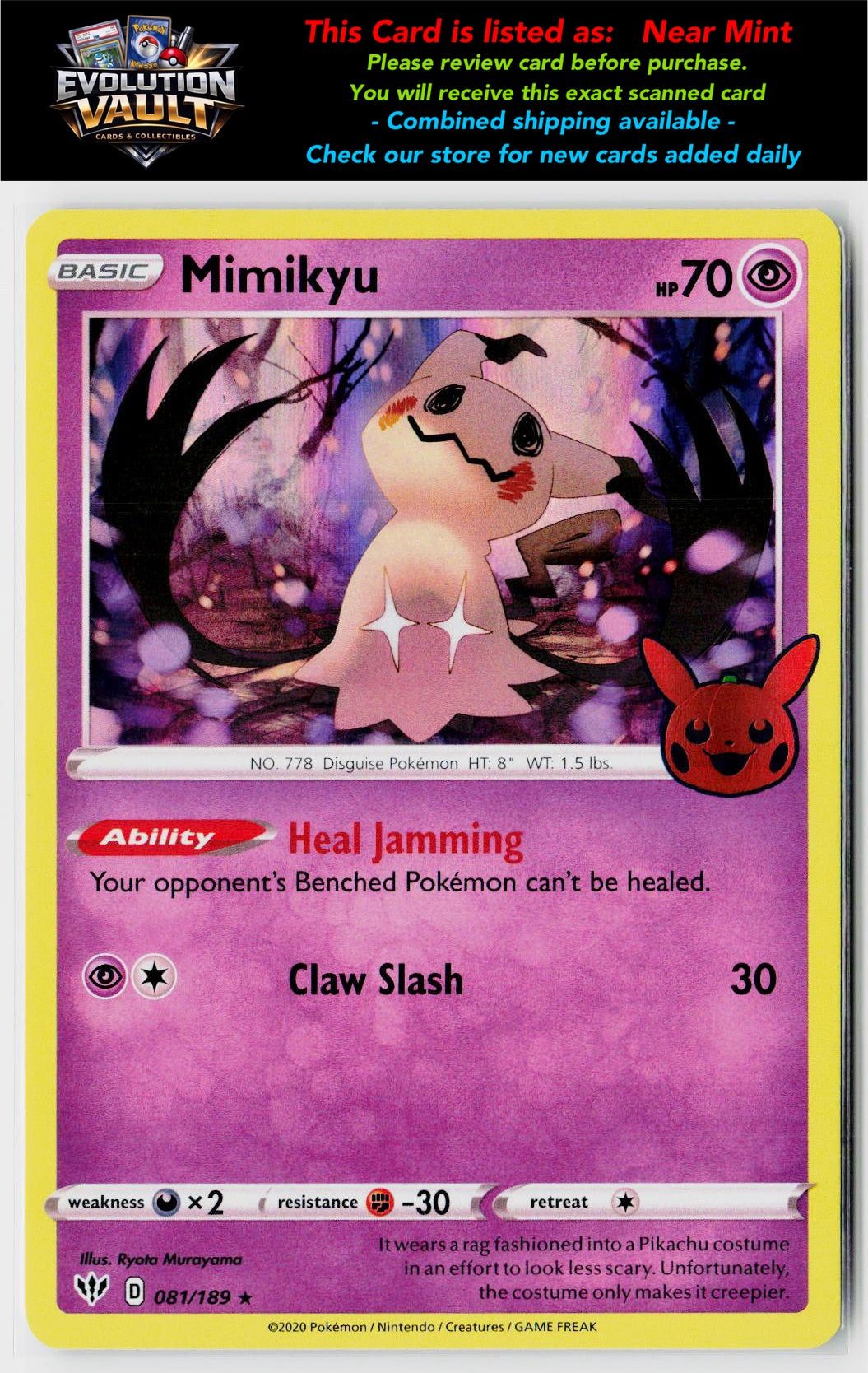 Trick or Trade BOOster Bundle #081/189 Mimikyu