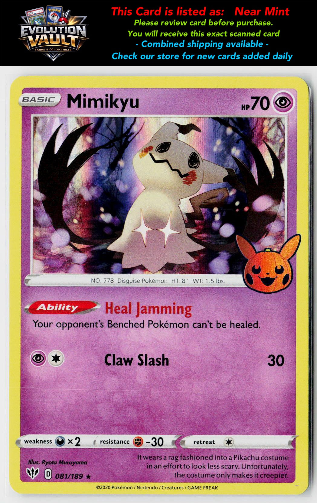 Trick or Trade BOOster Bundle #081/189 Mimikyu