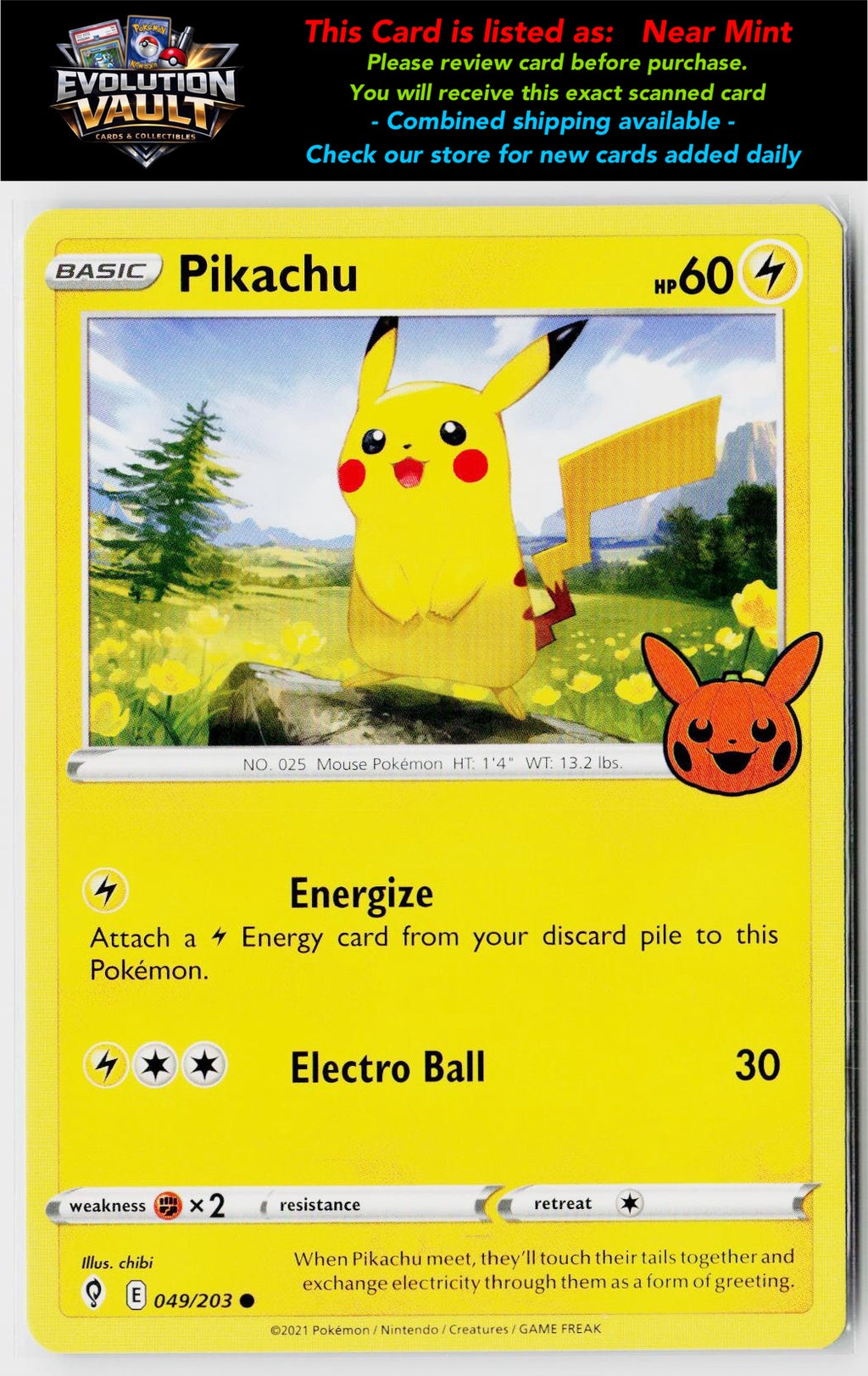 Trick or Trade BOOster Bundle #049/203 Pikachu