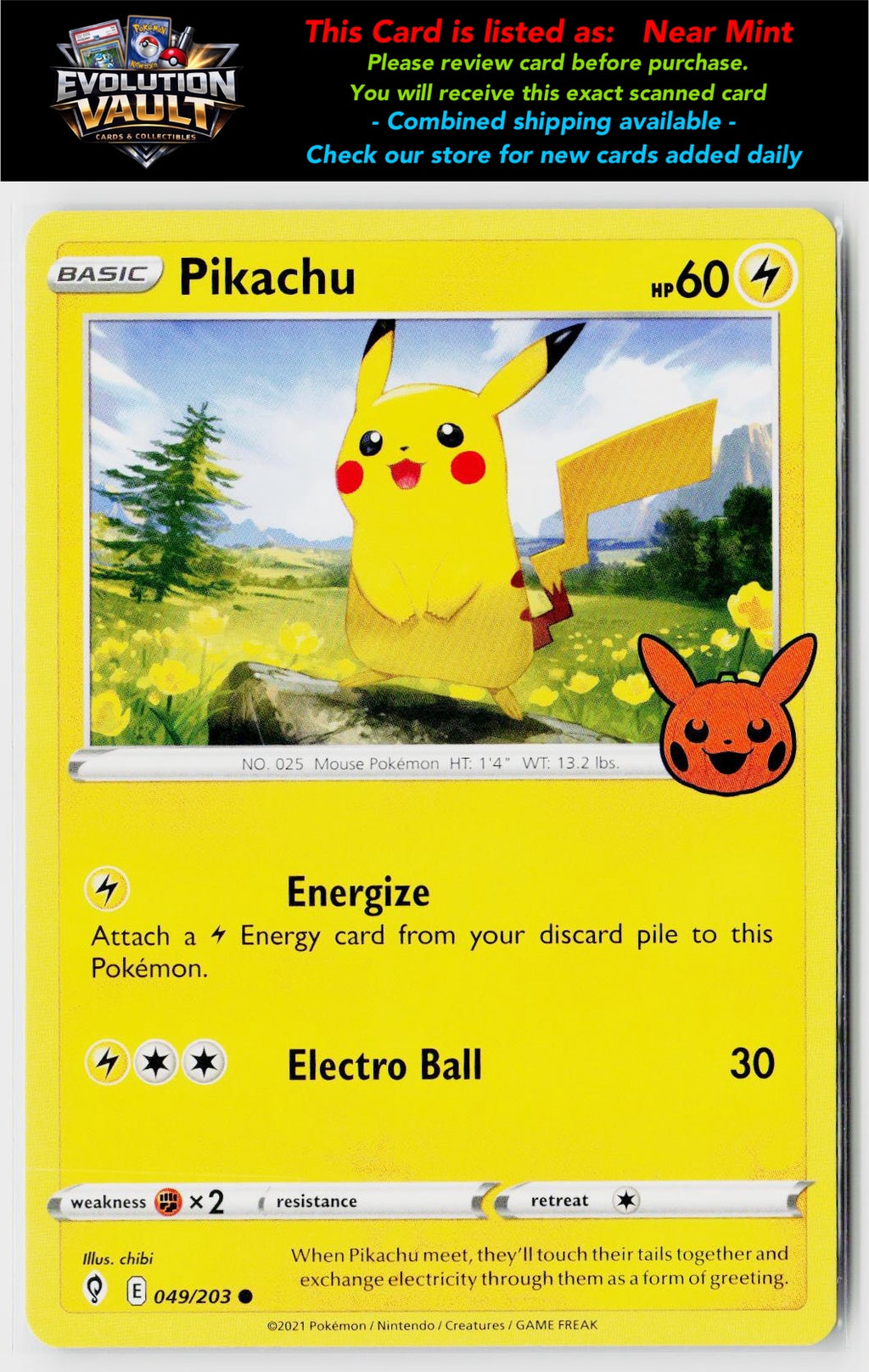 Trick or Trade BOOster Bundle #049/203 Pikachu