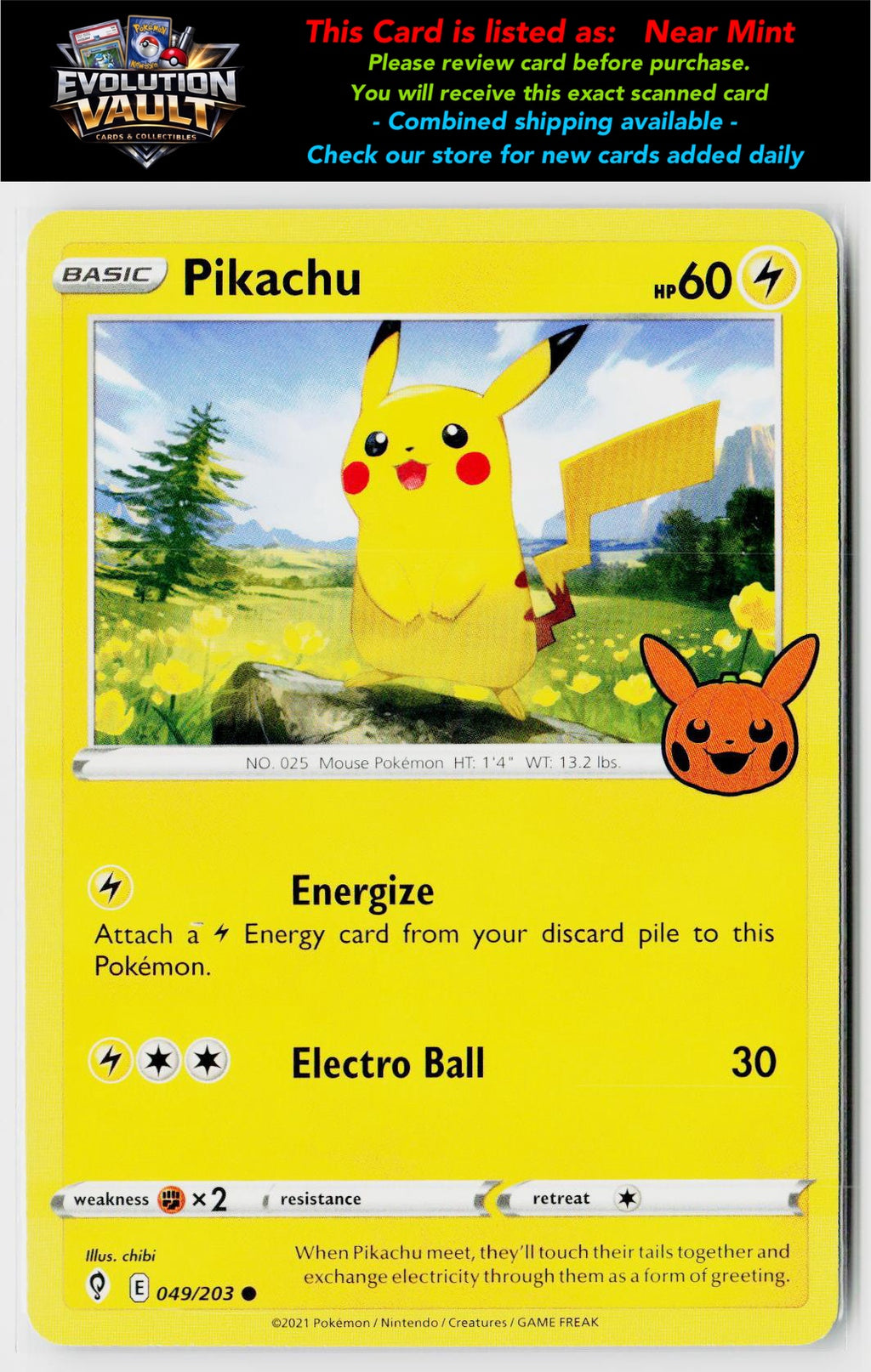 Trick or Trade BOOster Bundle #049/203 Pikachu