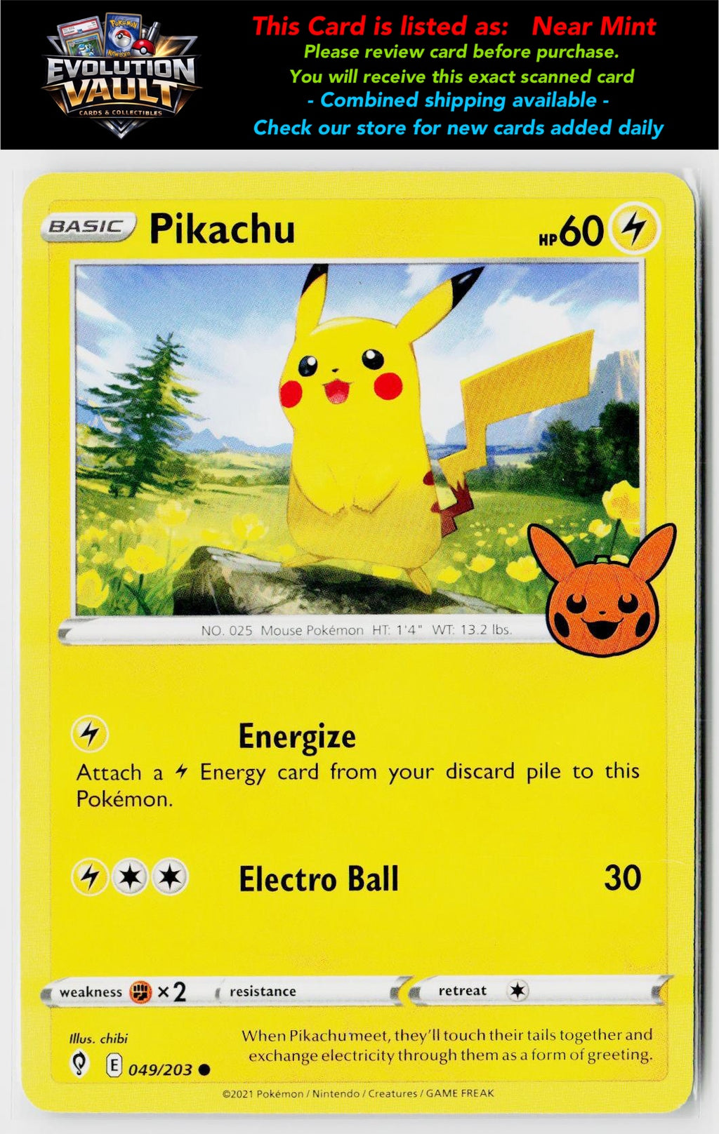 Trick or Trade BOOster Bundle #049/203 Pikachu
