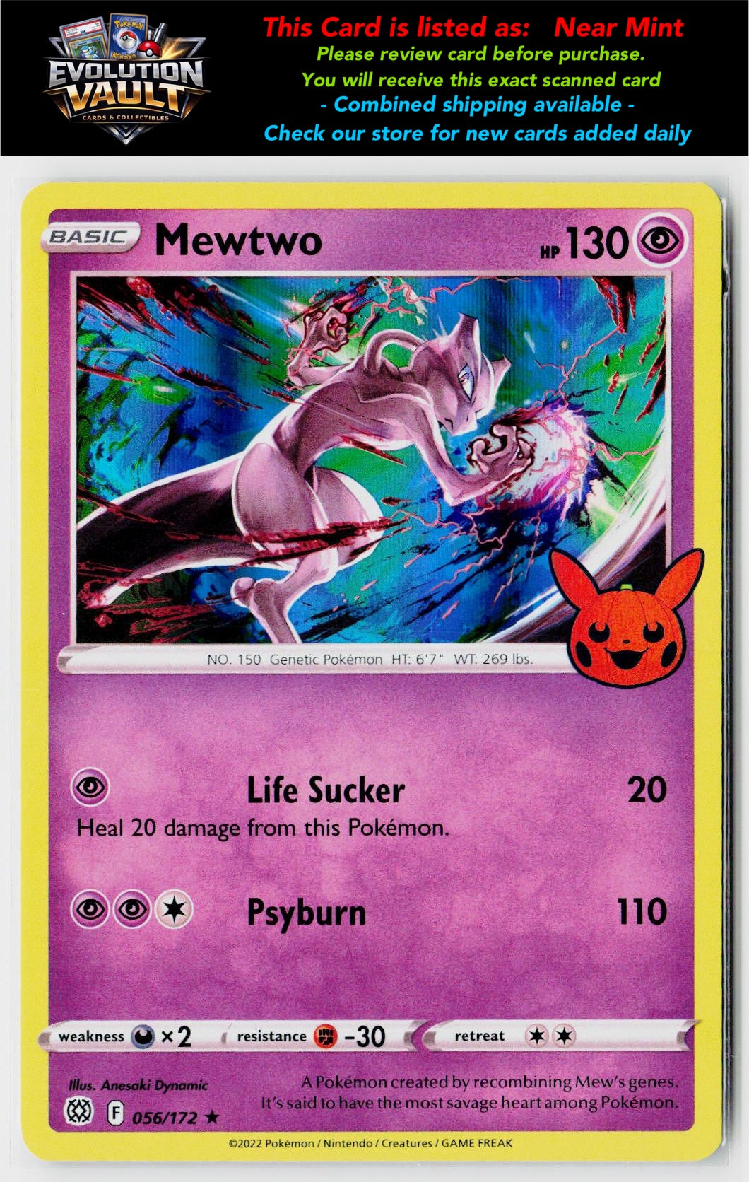 Trick or Trade BOOster Bundle #056/172 Mewtwo