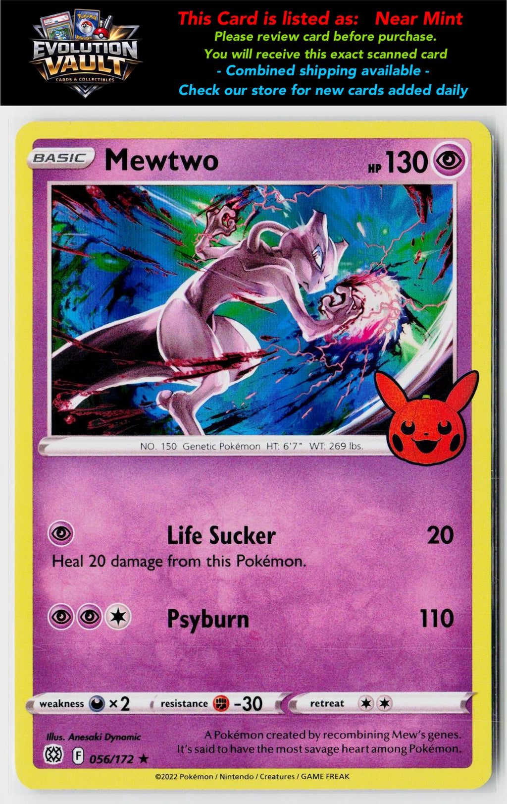 Trick or Trade BOOster Bundle #056/172 Mewtwo