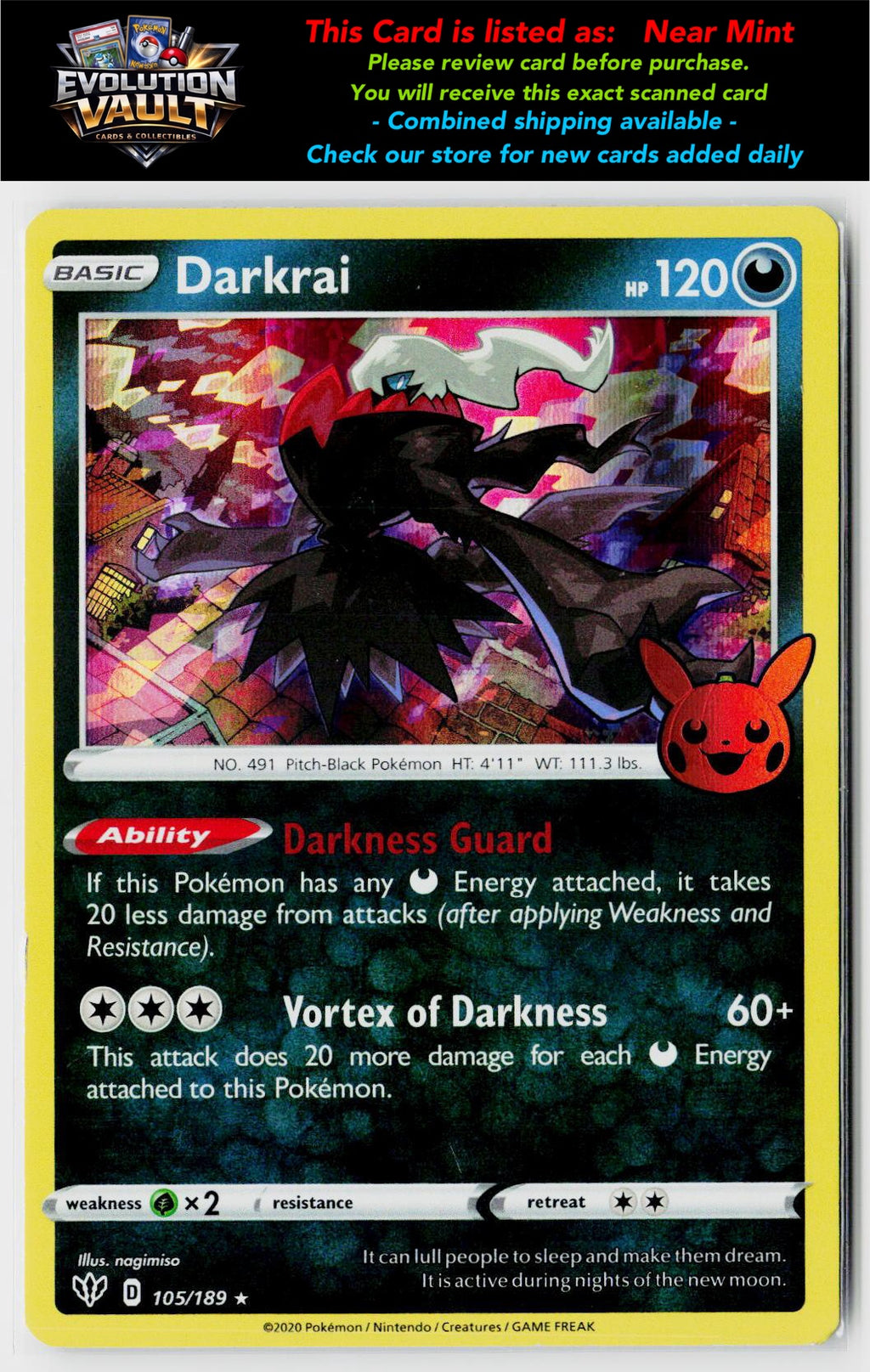 Trick or Trade BOOster Bundle #105/189 Darkrai