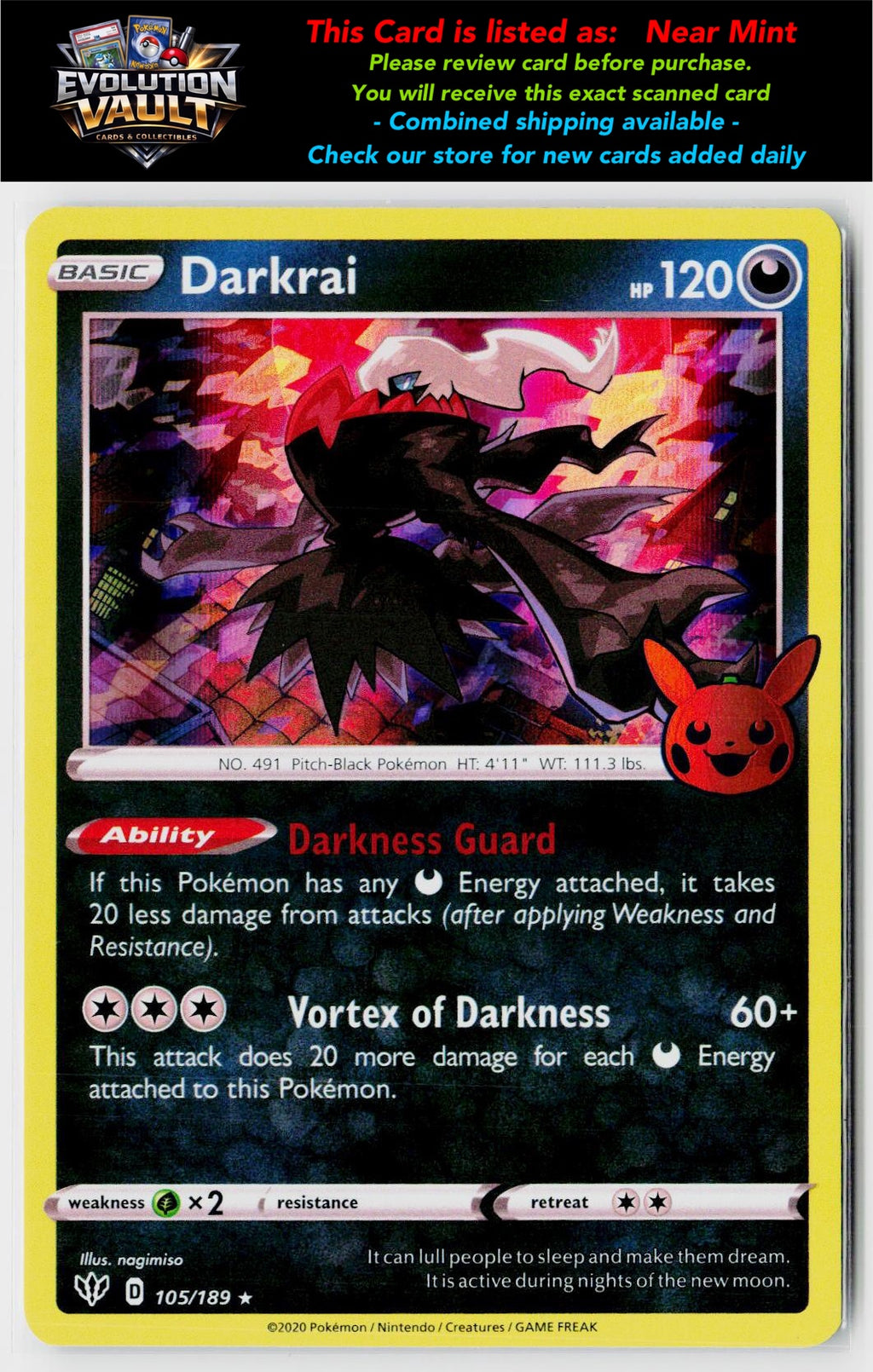 Trick or Trade BOOster Bundle #105/189 Darkrai