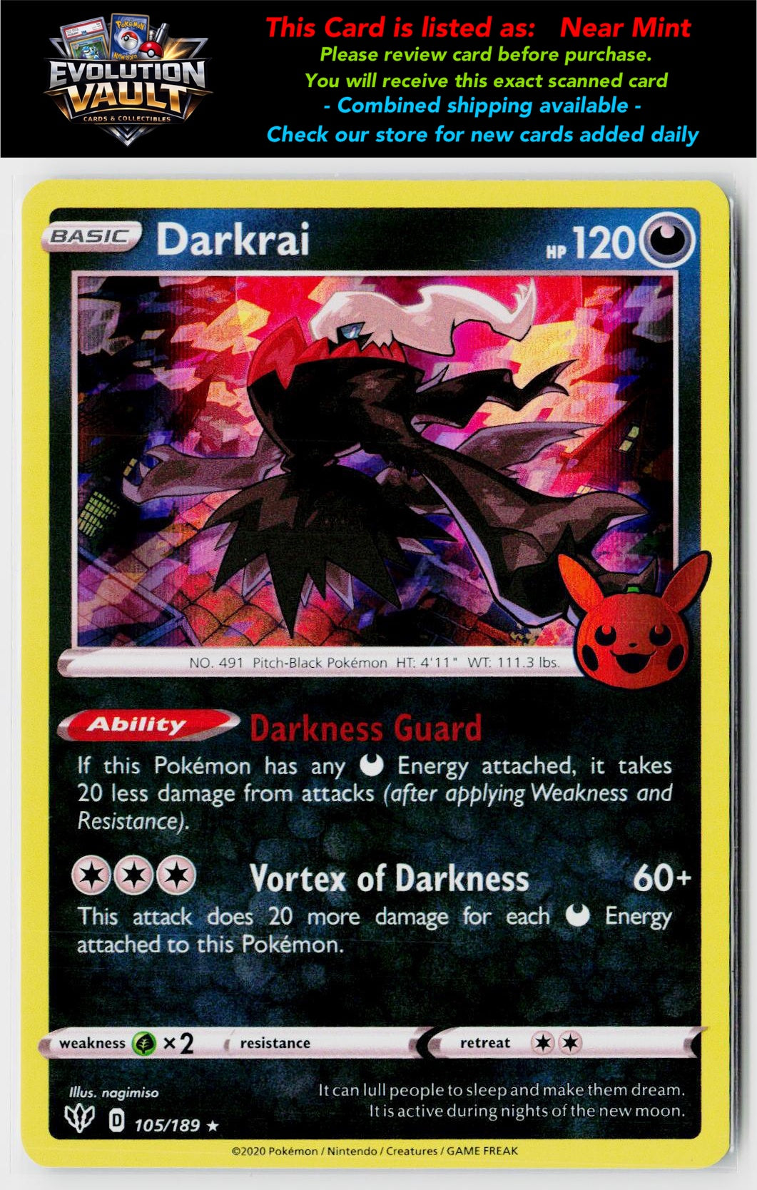 Trick or Trade BOOster Bundle #105/189 Darkrai