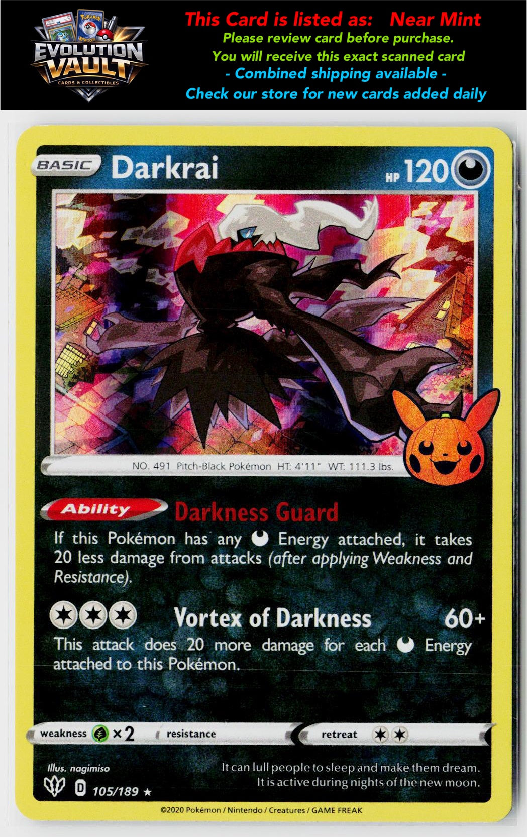 Trick or Trade BOOster Bundle #105/189 Darkrai
