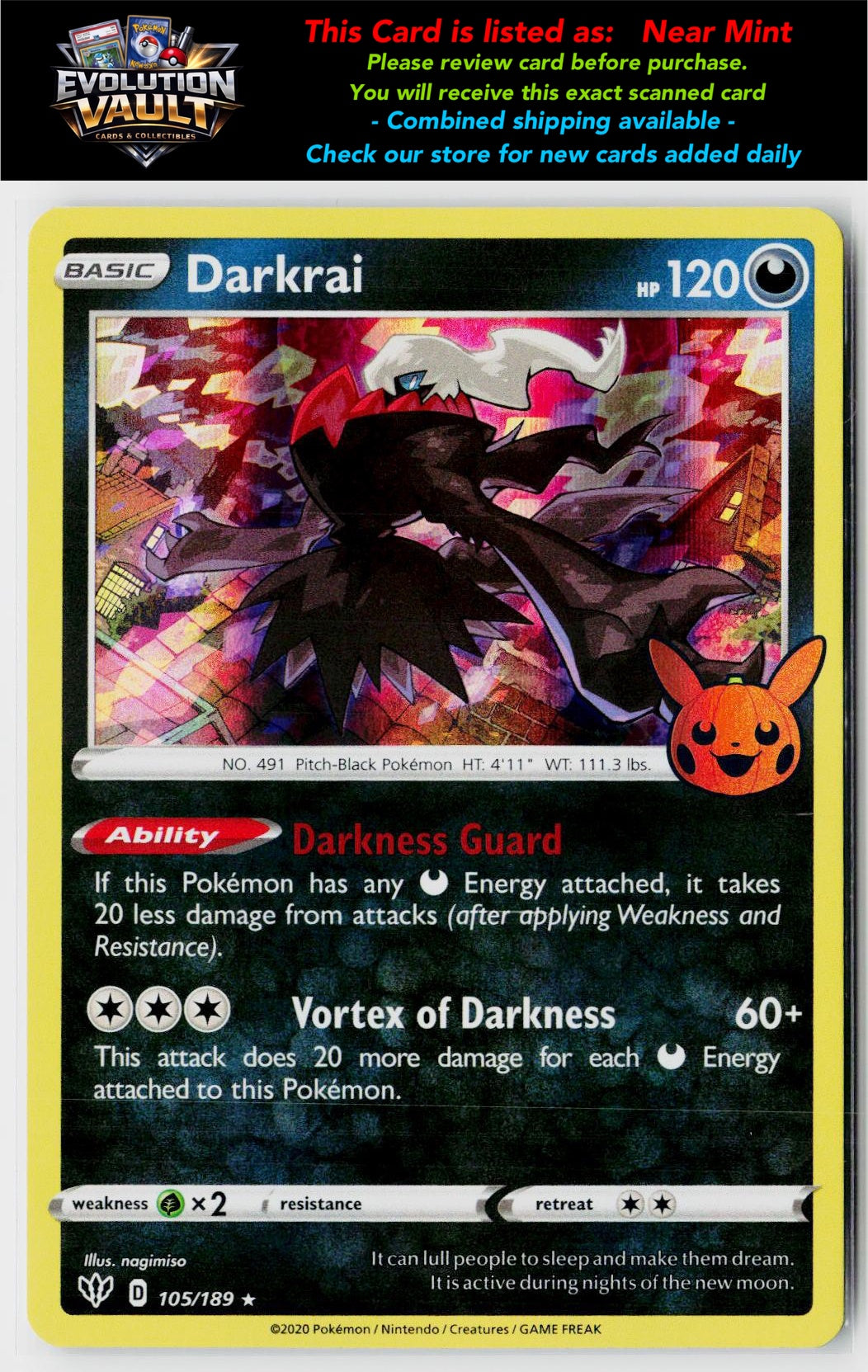 Trick or Trade BOOster Bundle #105/189 Darkrai