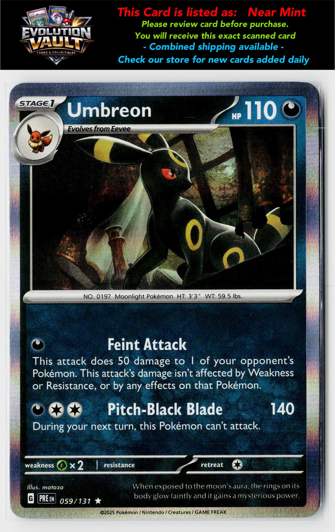 SV: Prismatic Evolutions #059/131 Umbreon