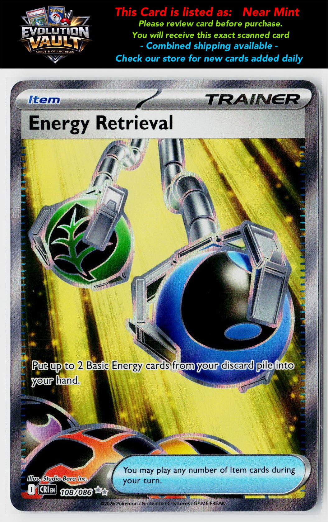 ME04: Chaos Rising #108/086 Energy Retrieval