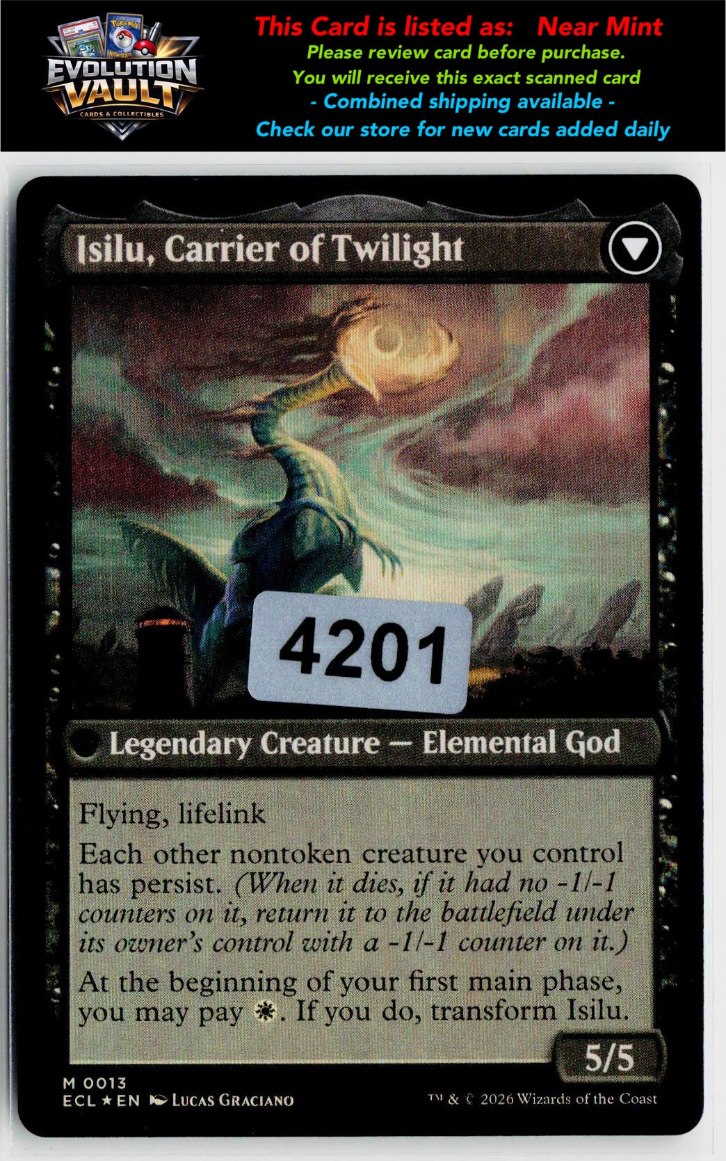 MTG Lorwyn Eclipsed #13 Eirdu, Carrier of Dawn (Foil)