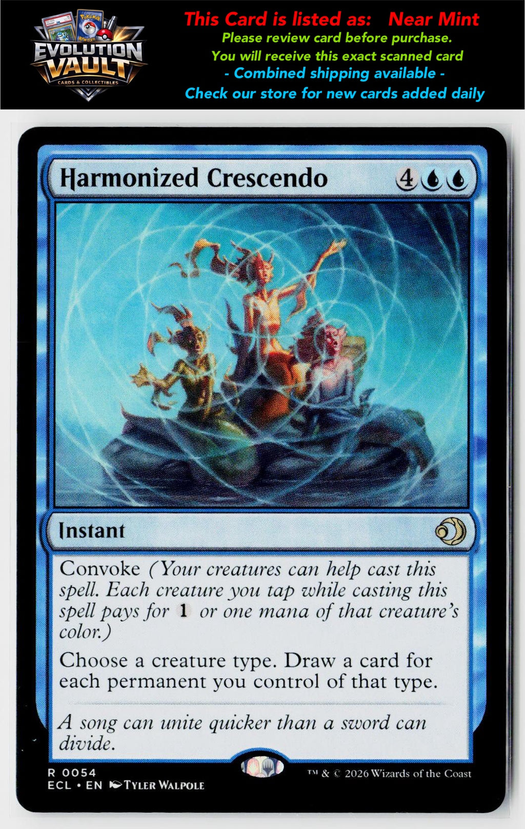 MTG Lorwyn Eclipsed #54 Harmonized Crescendo