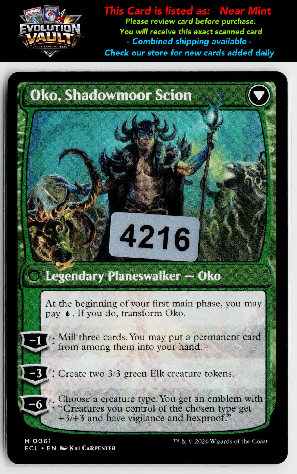 MTG Lorwyn Eclipsed #61 Oko, Lorwyn Liege