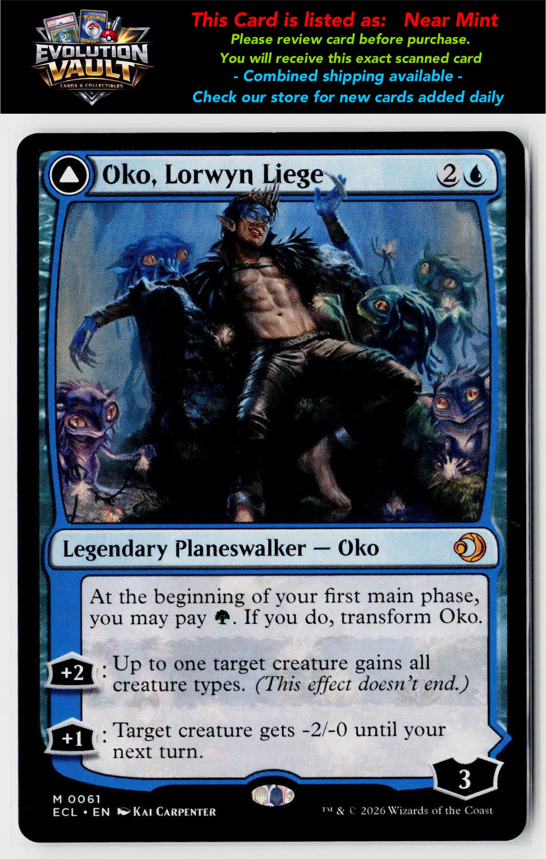 MTG Lorwyn Eclipsed #61 Oko, Lorwyn Liege