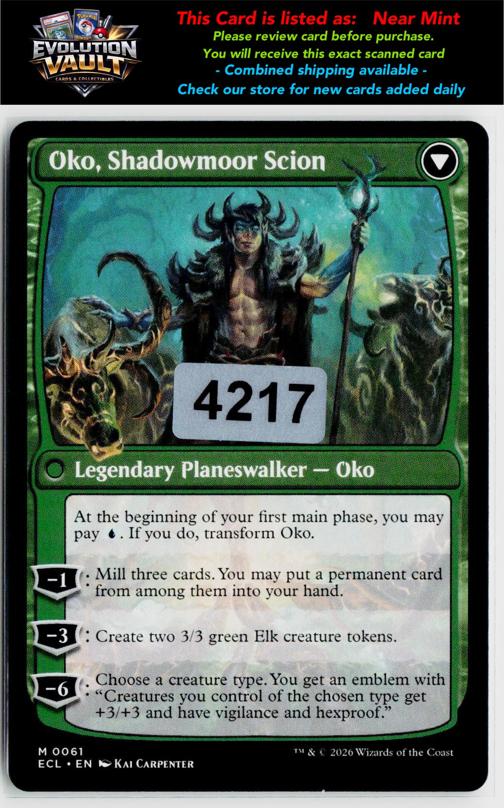 MTG Lorwyn Eclipsed #61 Oko, Lorwyn Liege