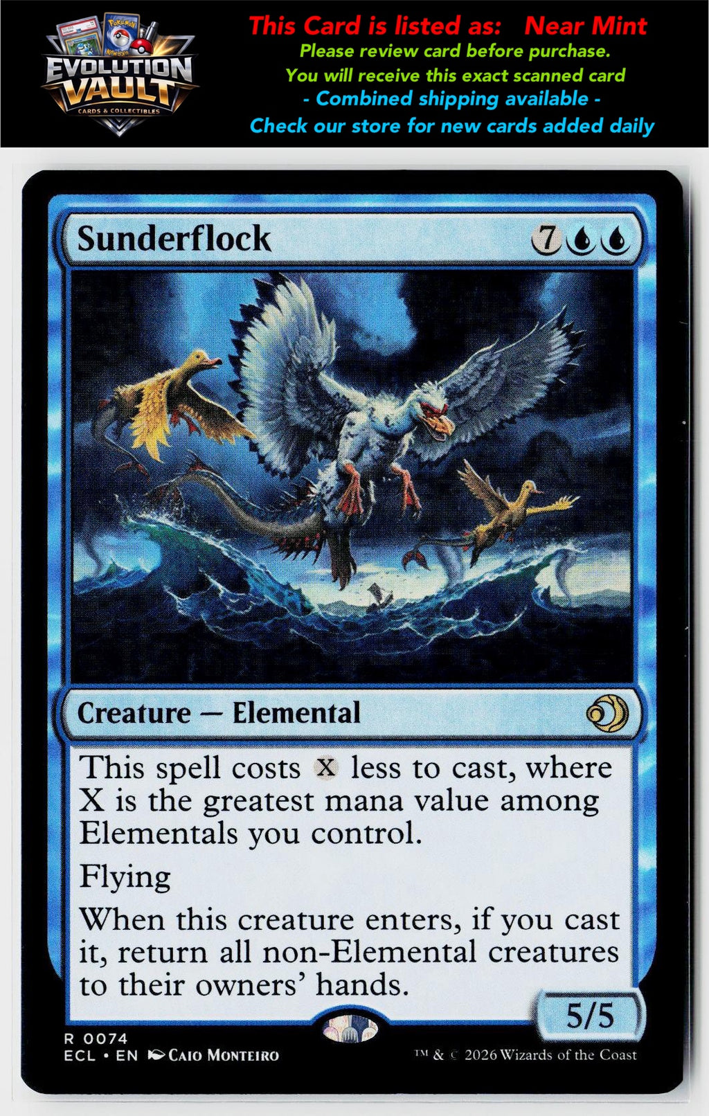 MTG Lorwyn Eclipsed #74 Sunderflock