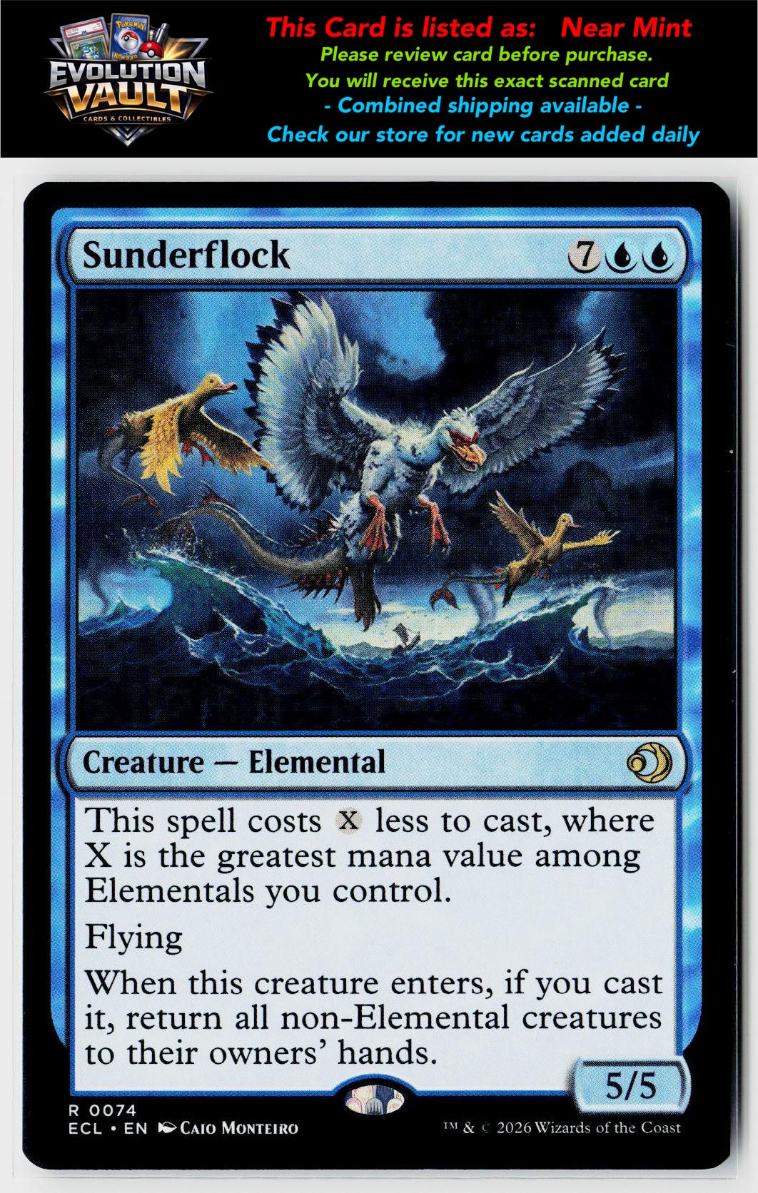 MTG Lorwyn Eclipsed #74 Sunderflock