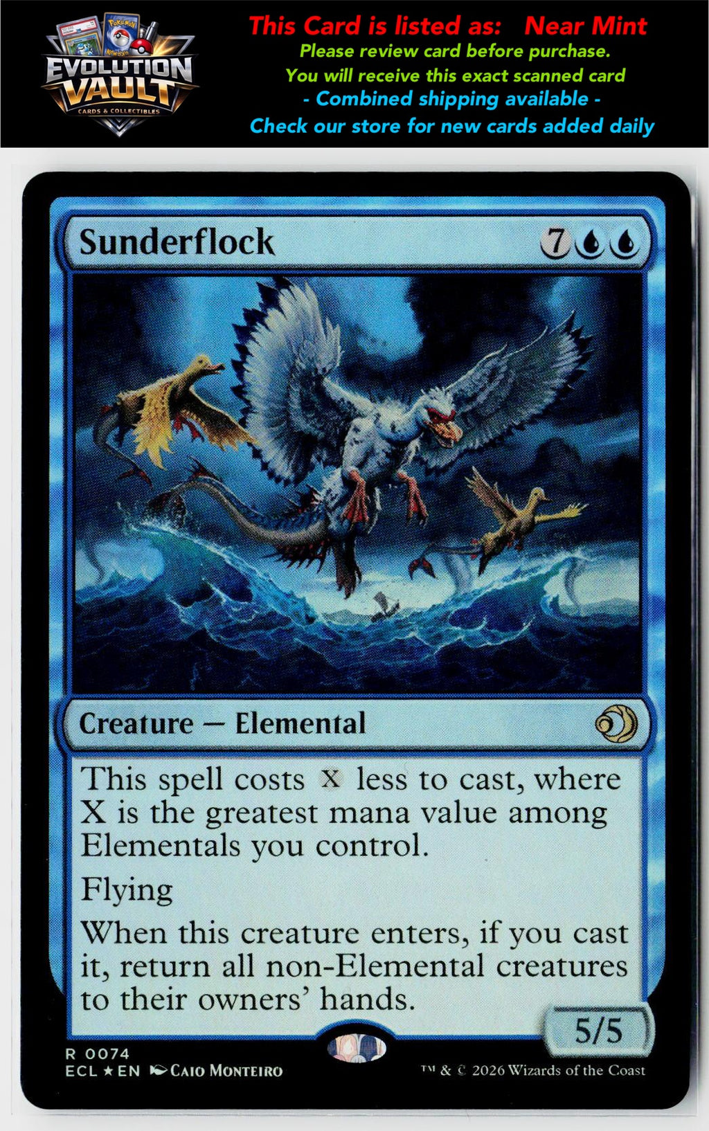 MTG Lorwyn Eclipsed #74 Sunderflock (Foil)