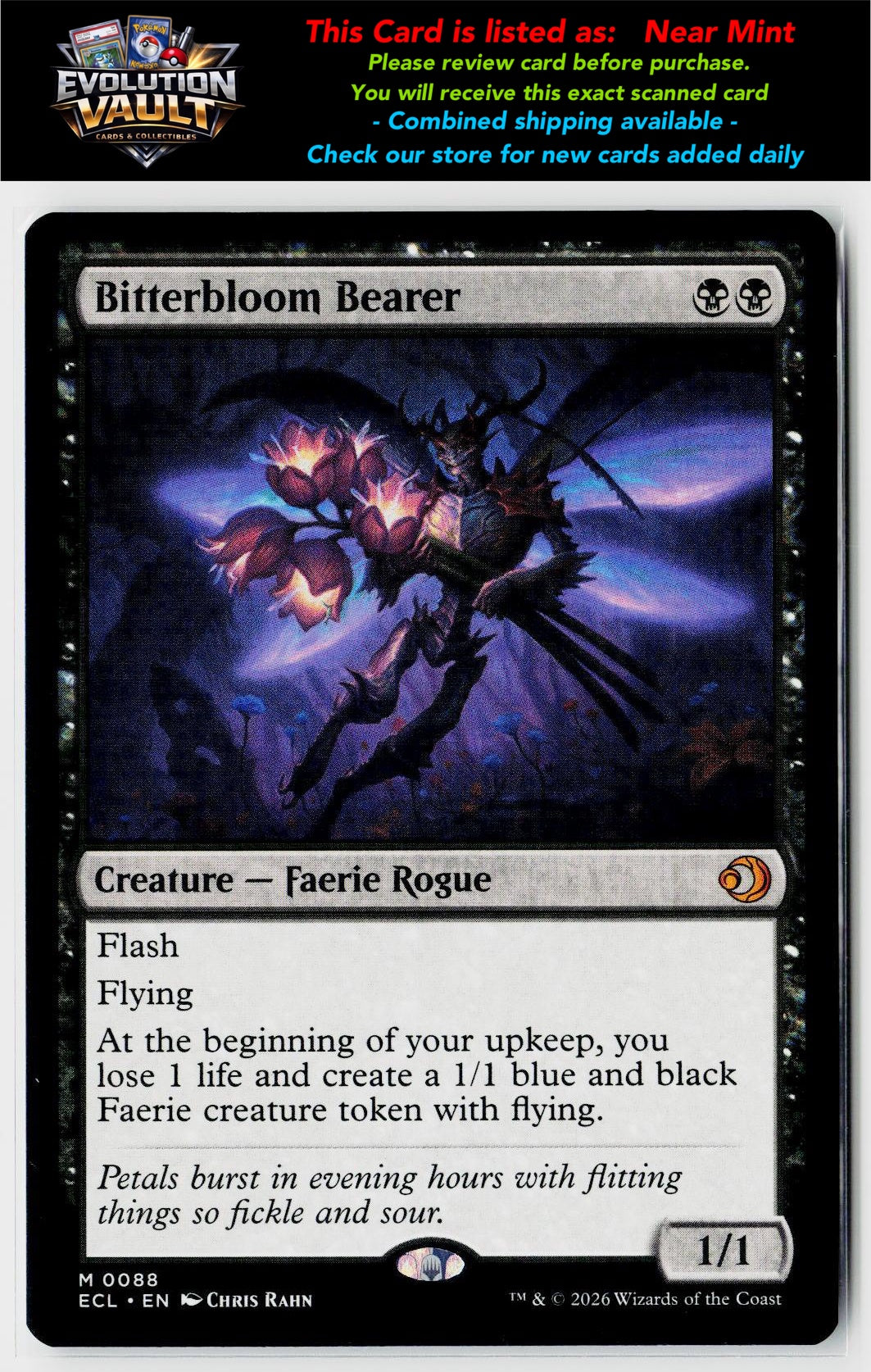 MTG Lorwyn Eclipsed #88 Bitterbloom Bearer