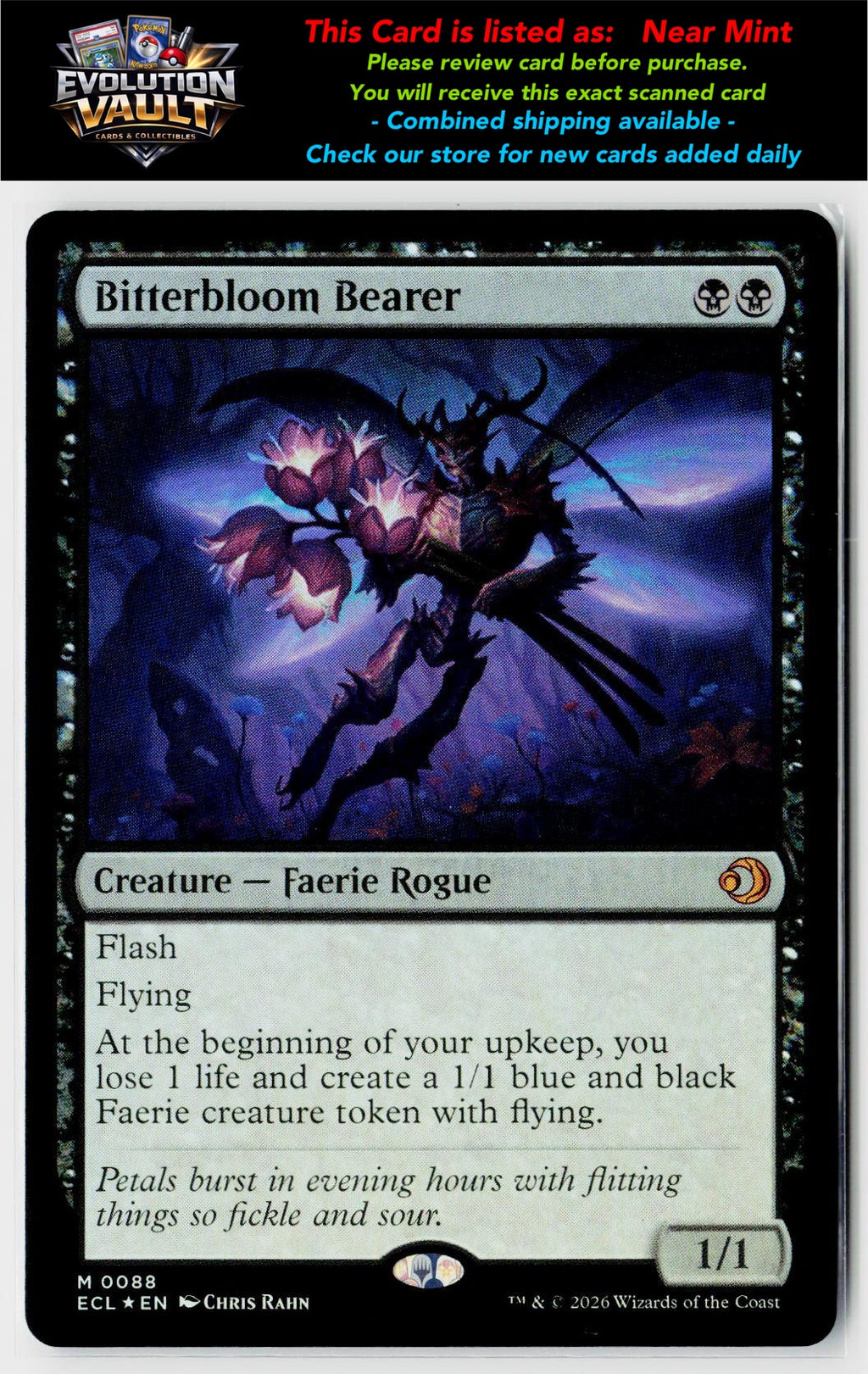 MTG Lorwyn Eclipsed #88 Bitterbloom Bearer (Foil)