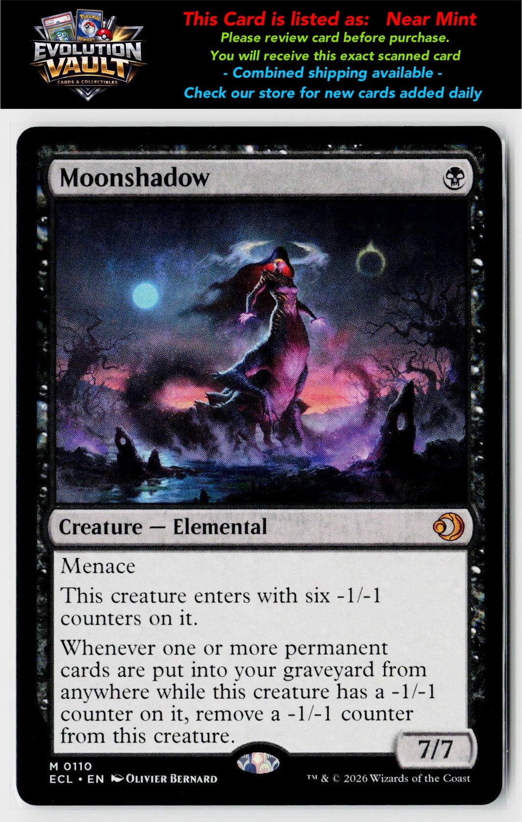 MTG Lorwyn Eclipsed #110 Moonshadow