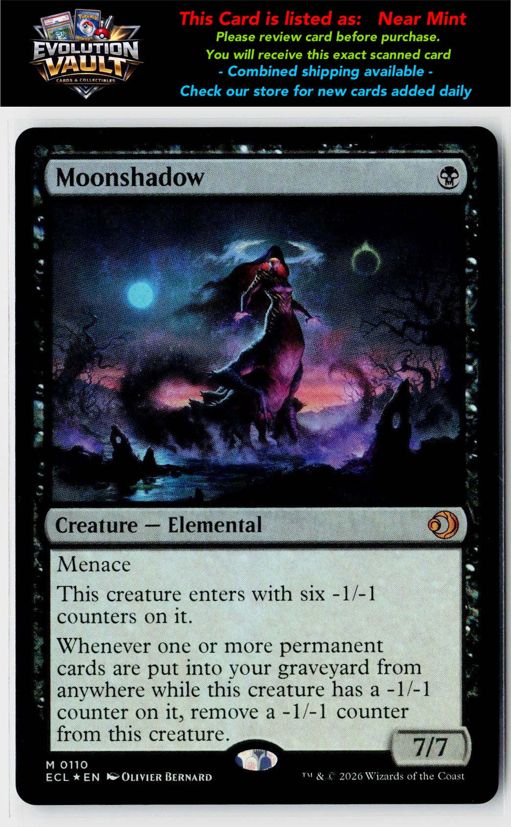 MTG Lorwyn Eclipsed #110 Moonshadow (Foil)