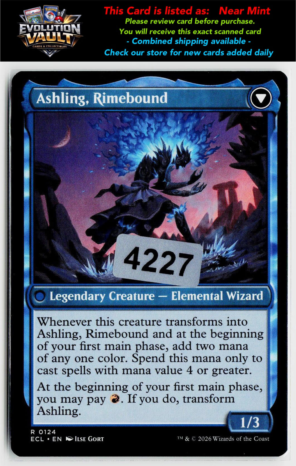 MTG Lorwyn Eclipsed #124 Ashling, Rekindled