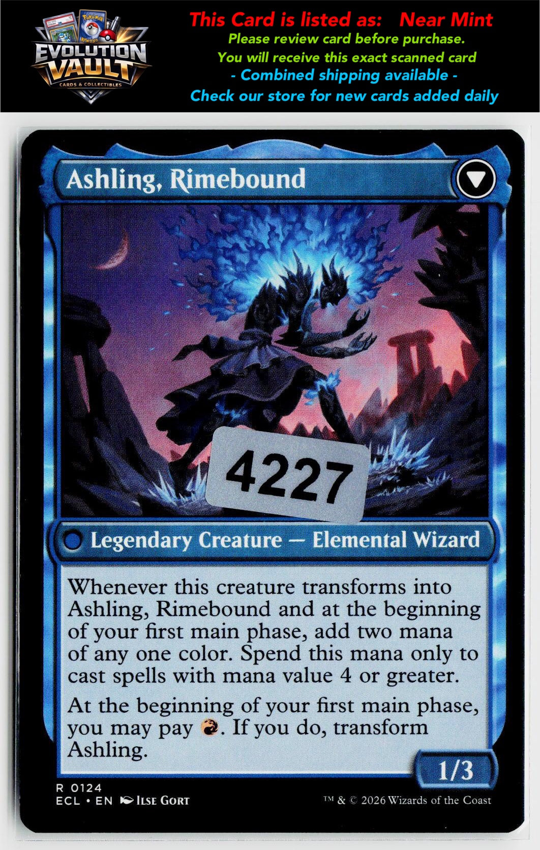 MTG Lorwyn Eclipsed #124 Ashling, Rekindled