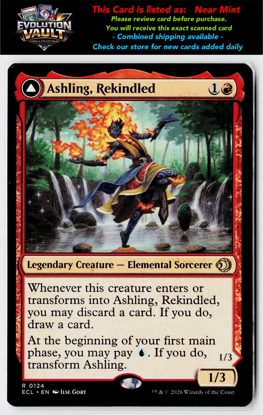 MTG Lorwyn Eclipsed #124 Ashling, Rekindled