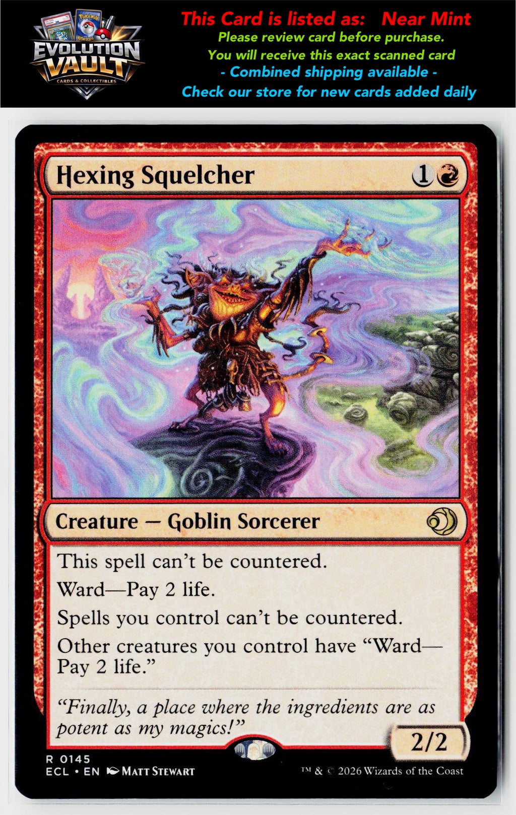 MTG Lorwyn Eclipsed #145 Hexing Squelcher