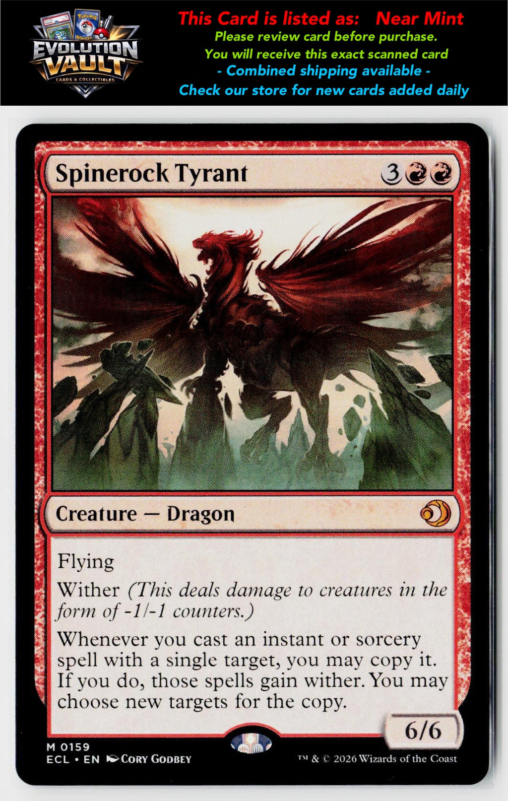 MTG Lorwyn Eclipsed #159 Spinerock Tyrant