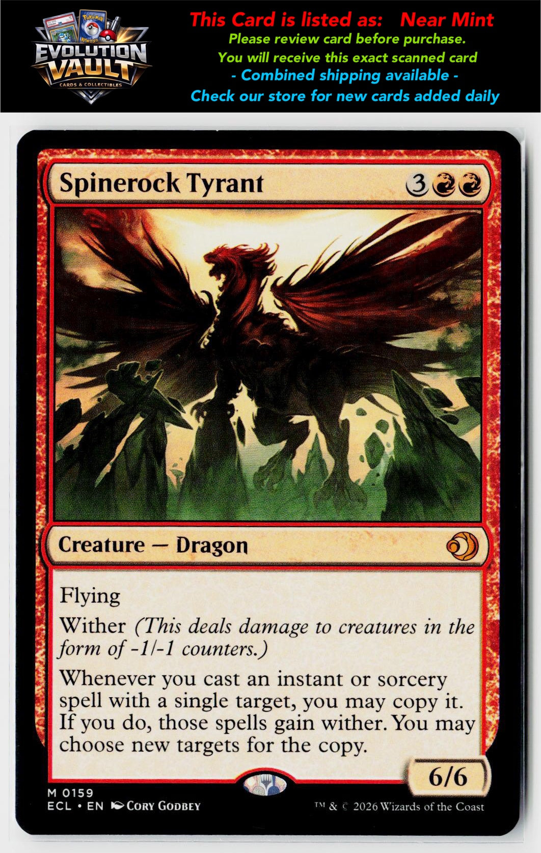 MTG Lorwyn Eclipsed #159 Spinerock Tyrant