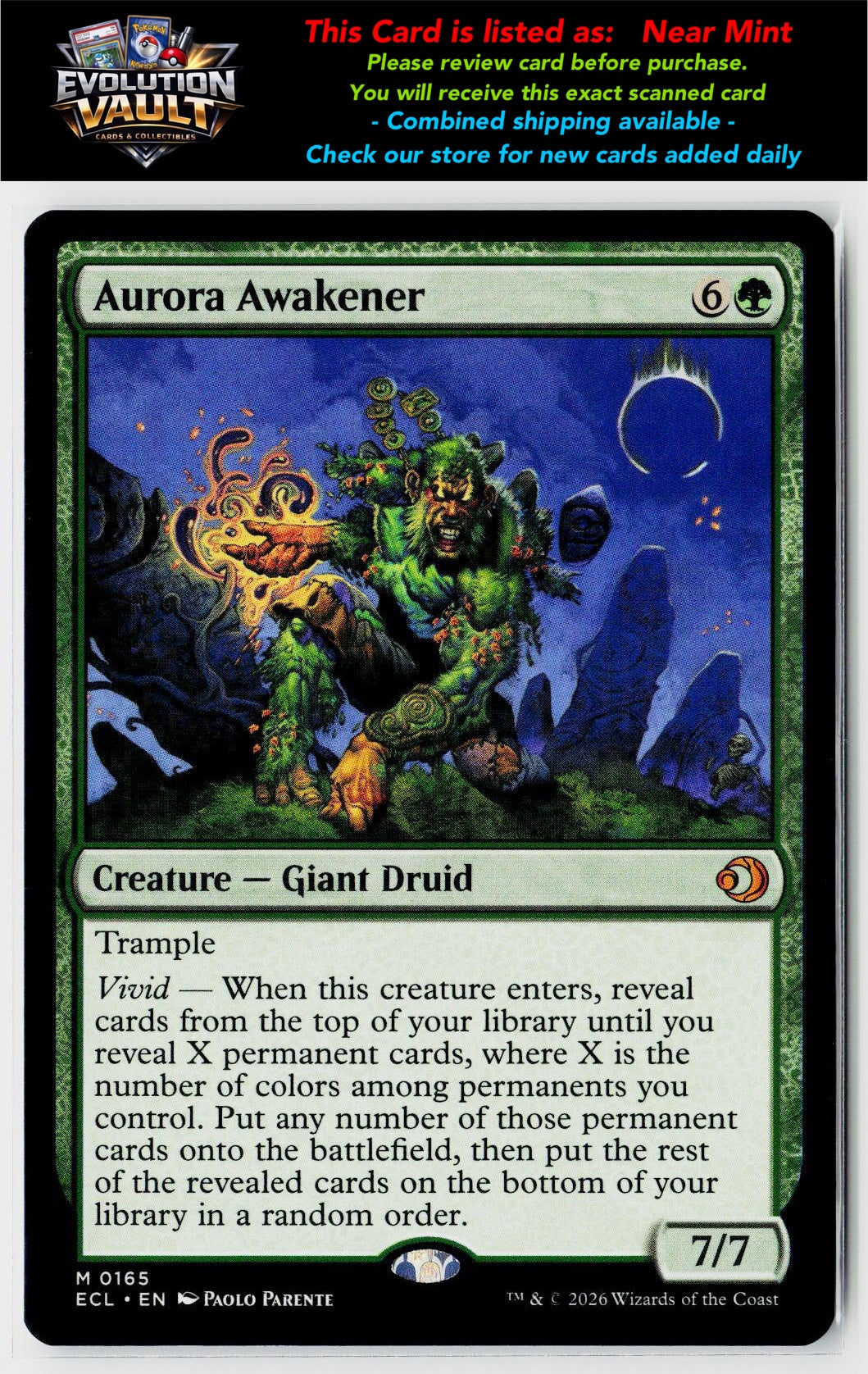 MTG Lorwyn Eclipsed #165 Aurora Awakener