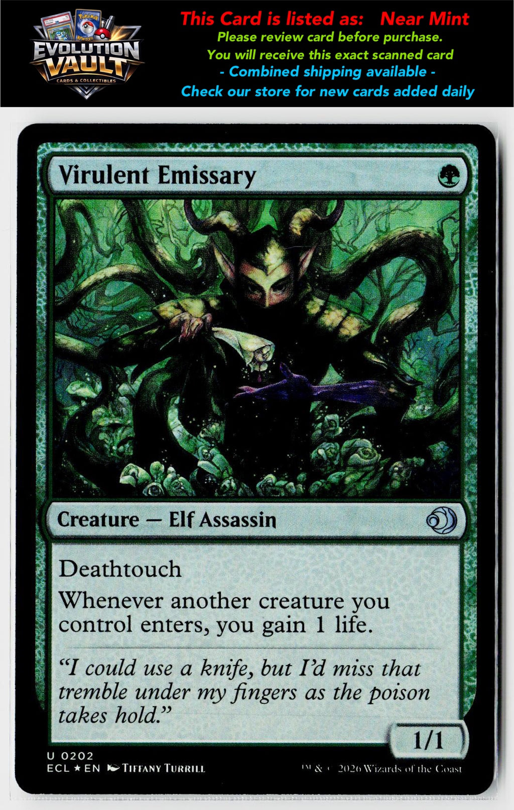 MTG Lorwyn Eclipsed #202 Virulent Emissary (Foil)