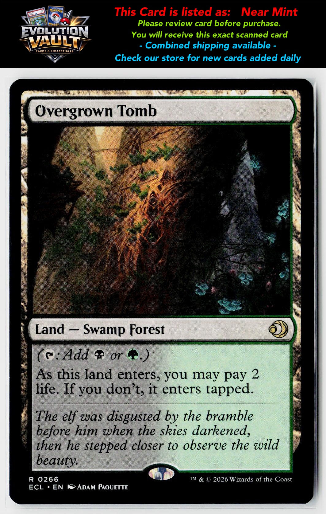 MTG Lorwyn Eclipsed #266 Overgrown Tomb