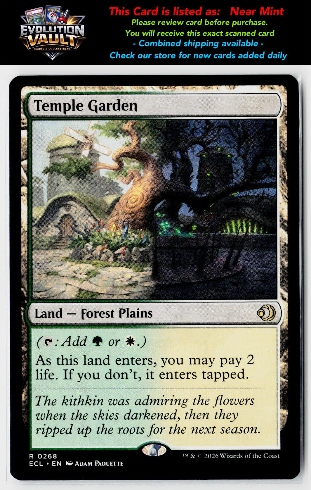 MTG Lorwyn Eclipsed #268 Temple Garden