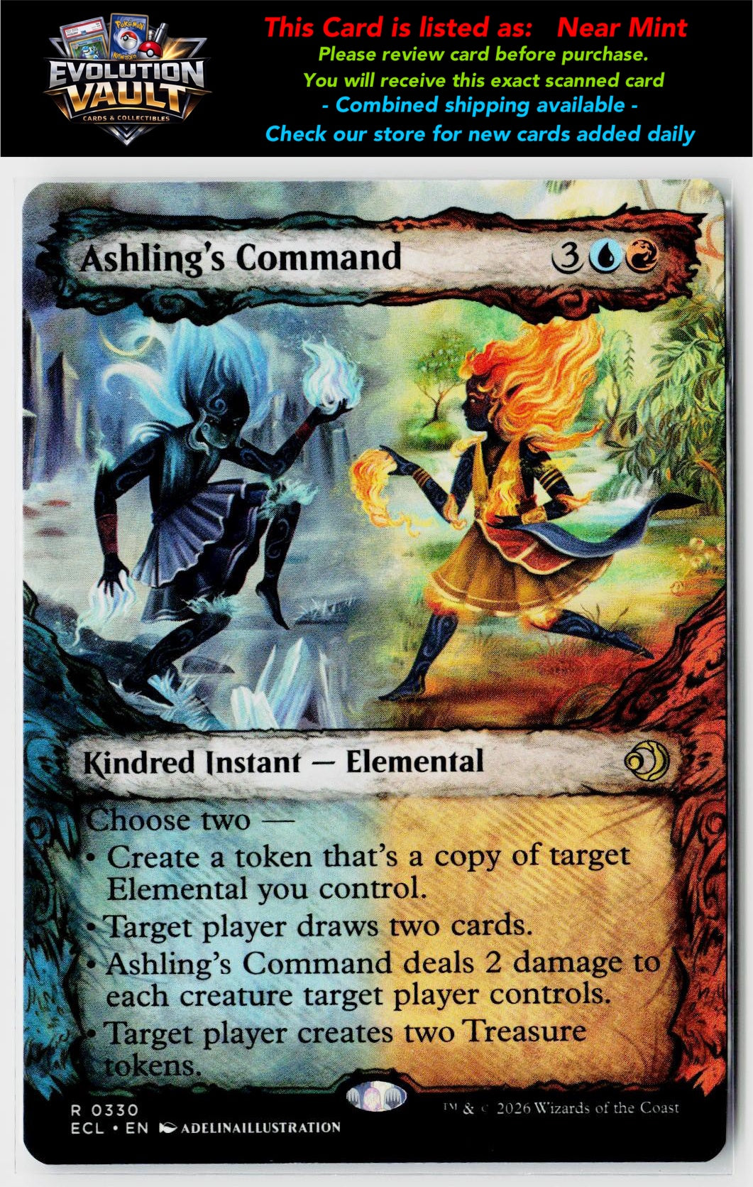 MTG Lorwyn Eclipsed #330 Ashling's Command (Showcase)