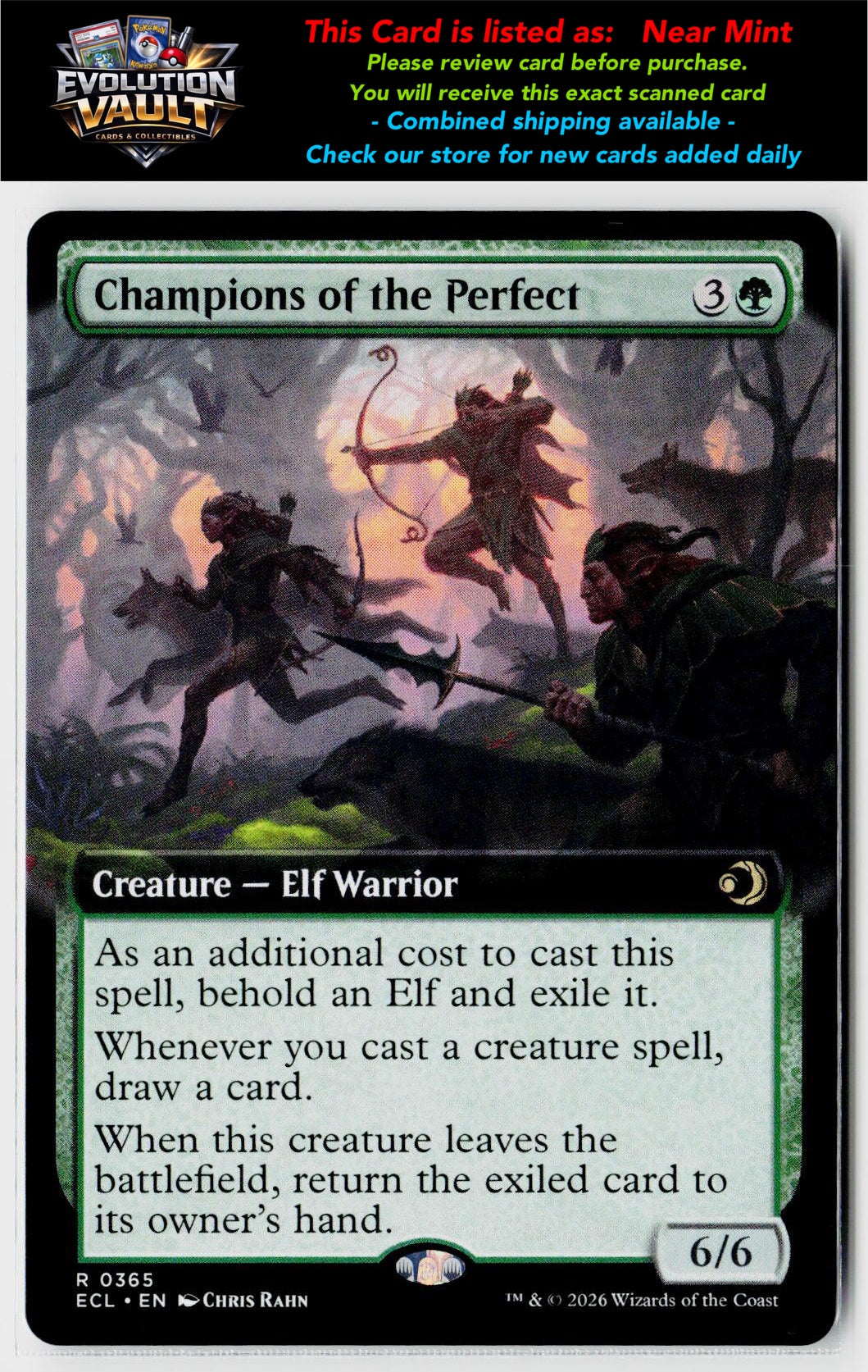 MTG Lorwyn Eclipsed #365 Champions of the Perfect (Extended Art)