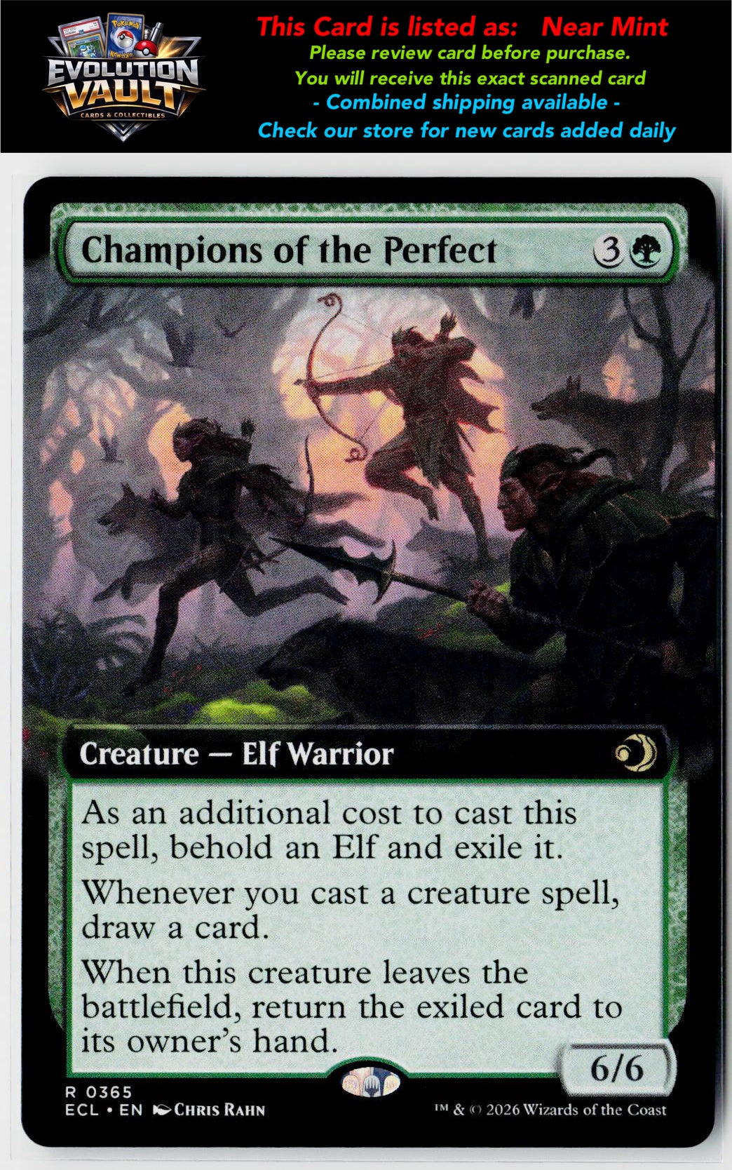 MTG Lorwyn Eclipsed #365 Champions of the Perfect (Extended Art)