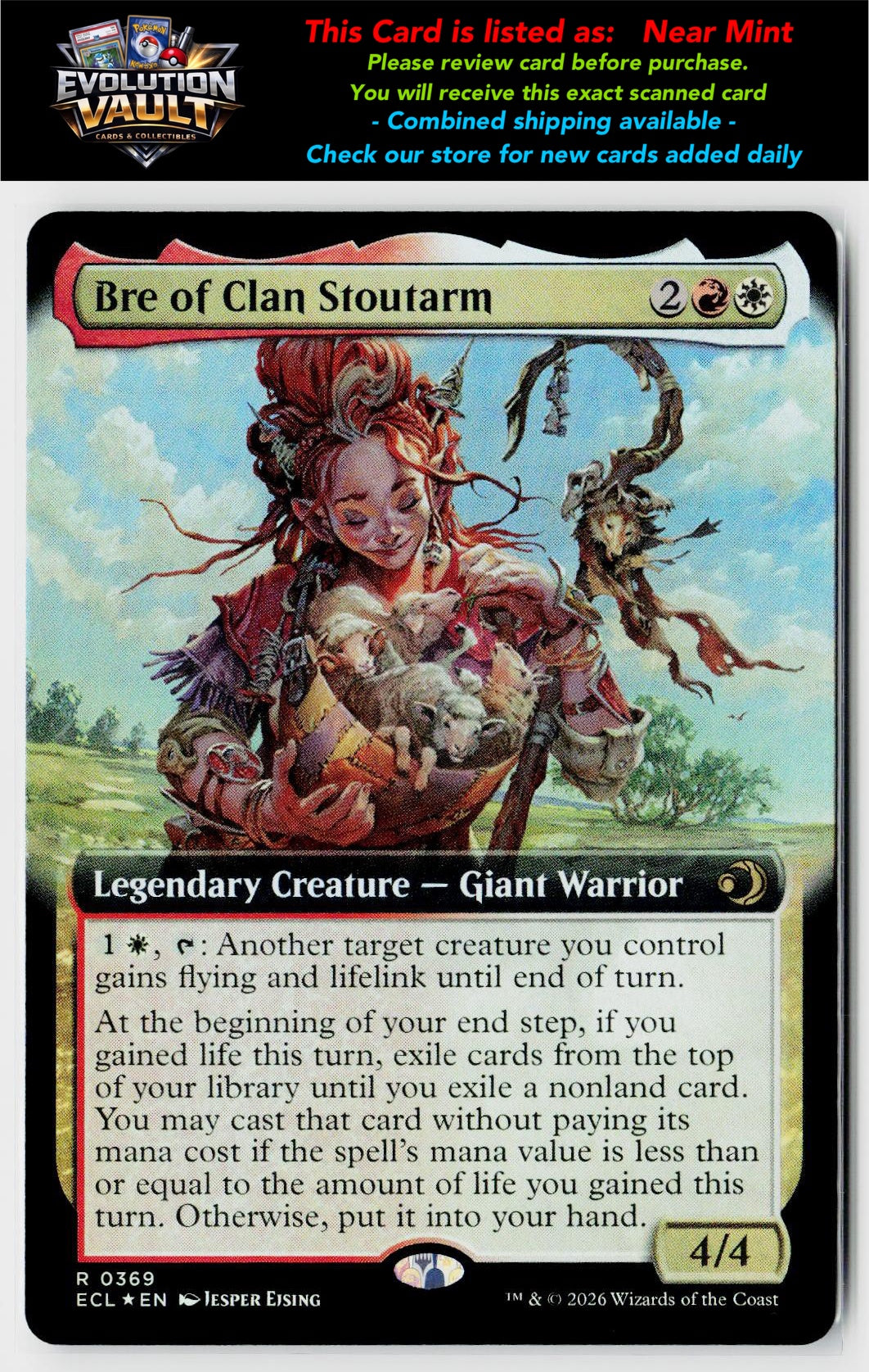 MTG Lorwyn Eclipsed #369 Bre of Clan Stoutarm (Extended Art) (Foil)