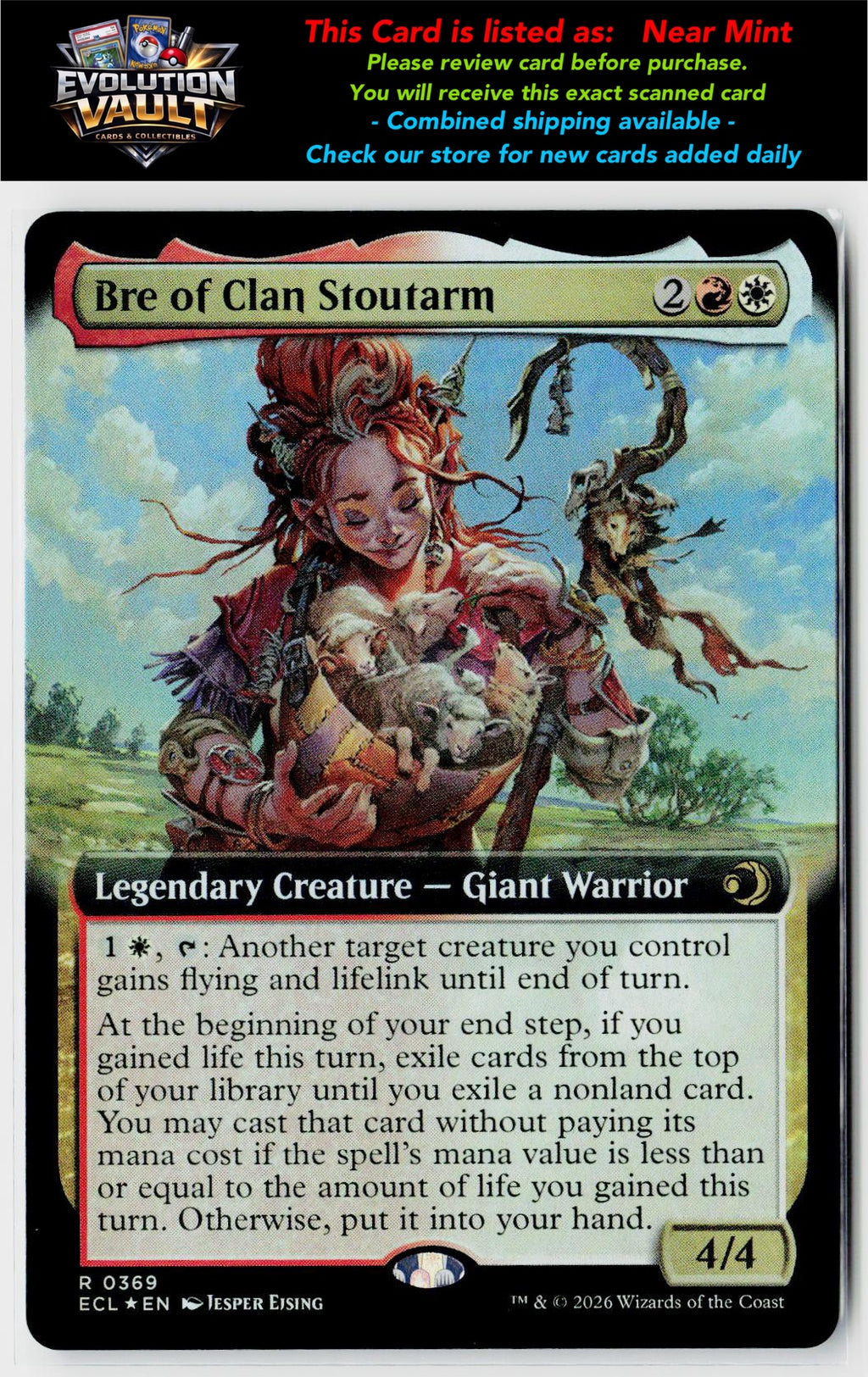 MTG Lorwyn Eclipsed #369 Bre of Clan Stoutarm (Extended Art) (Foil)