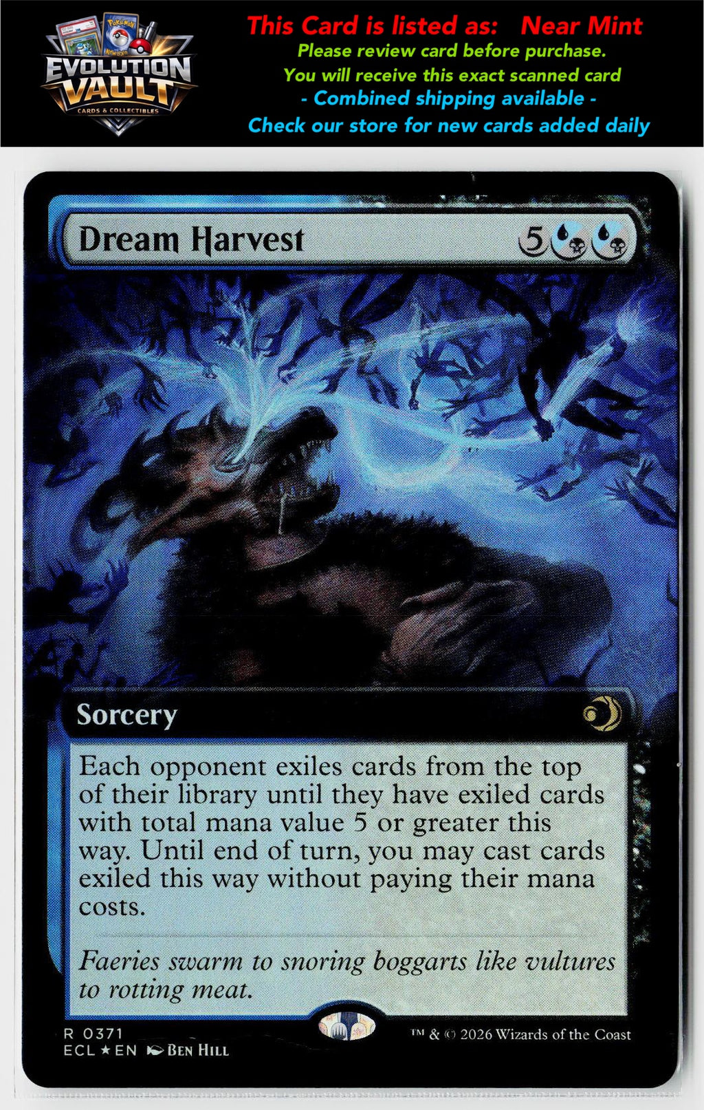 MTG Lorwyn Eclipsed #371 Dream Harvest (Extended Art) (Foil)