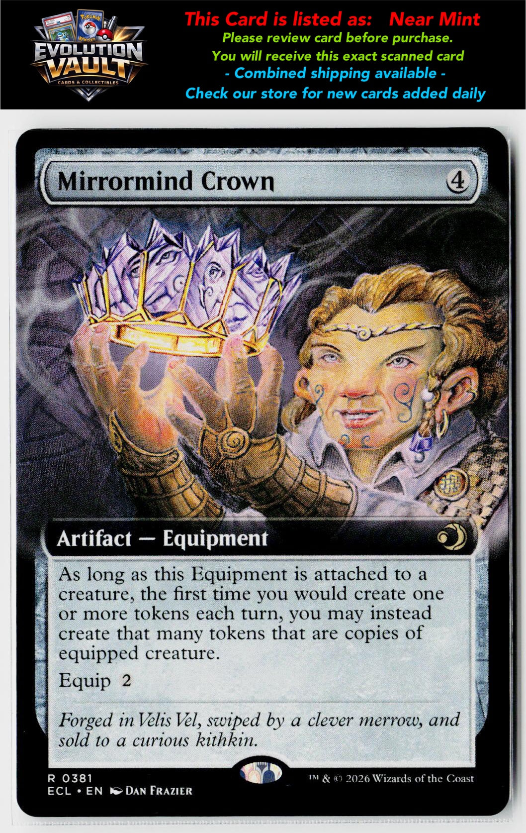MTG Lorwyn Eclipsed #381 Mirrormind Crown (Extended Art)