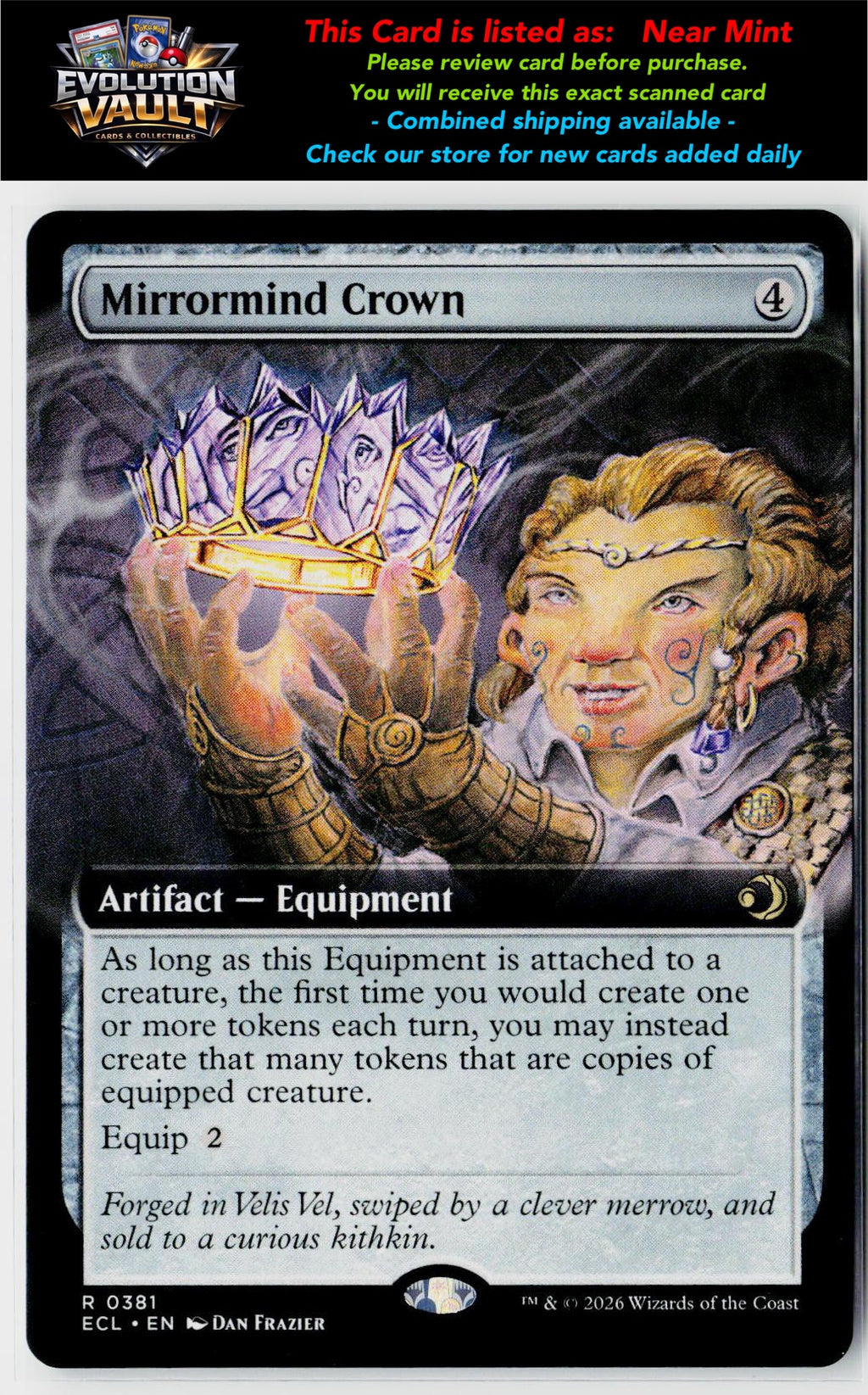 MTG Lorwyn Eclipsed #381 Mirrormind Crown (Extended Art)