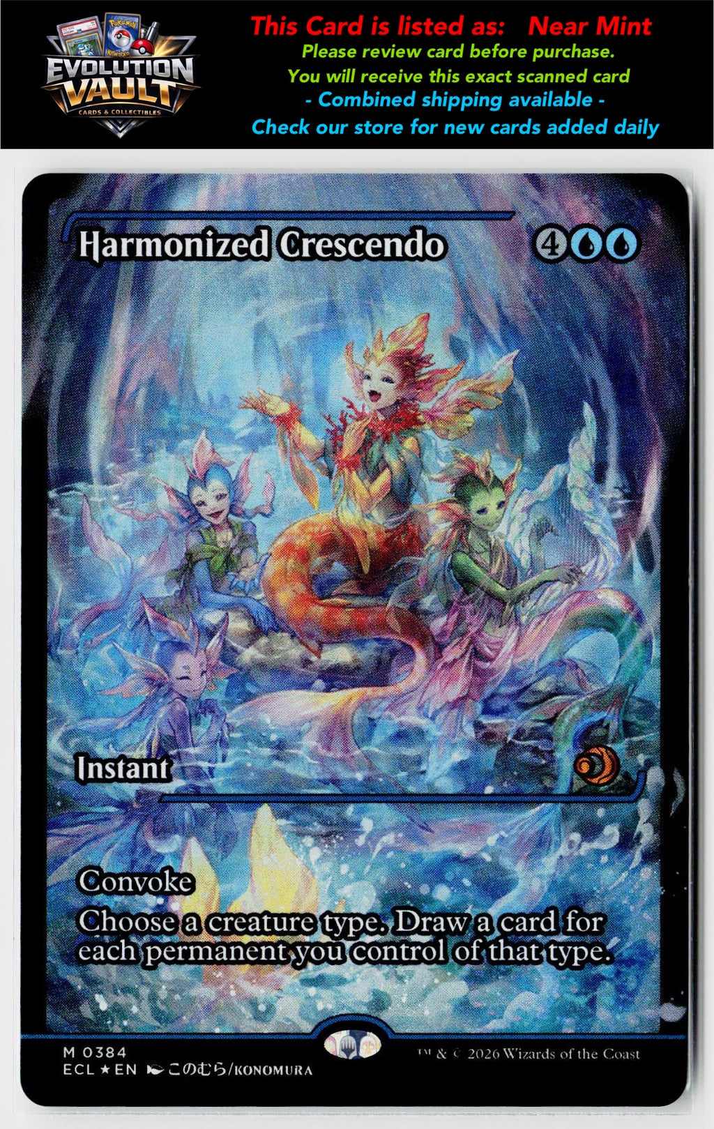 MTG Lorwyn Eclipsed #384 Harmonized Crescendo (0384) (Showcase)