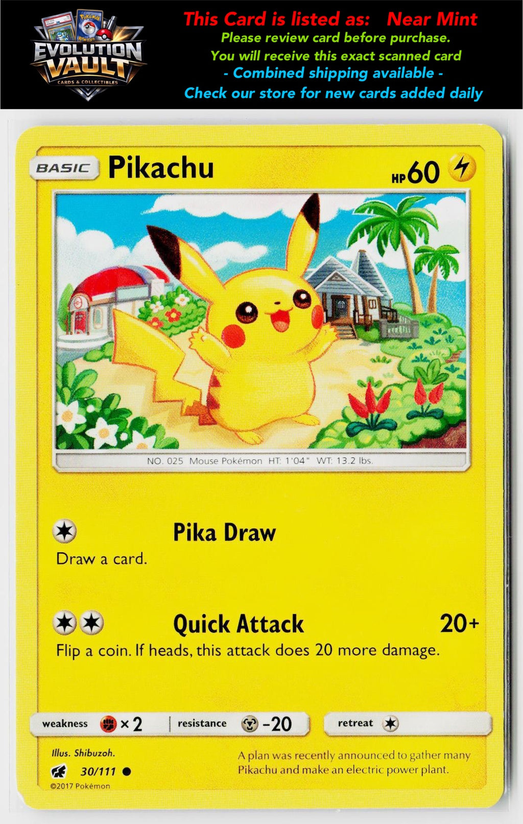 SM - Crimson Invasion #30/111 Pikachu
